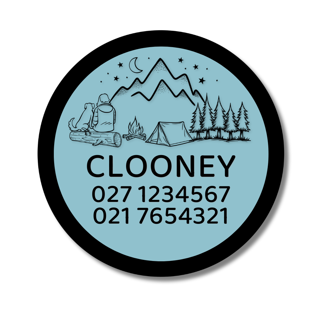 Slide-On Dog ID Tag - Clooney