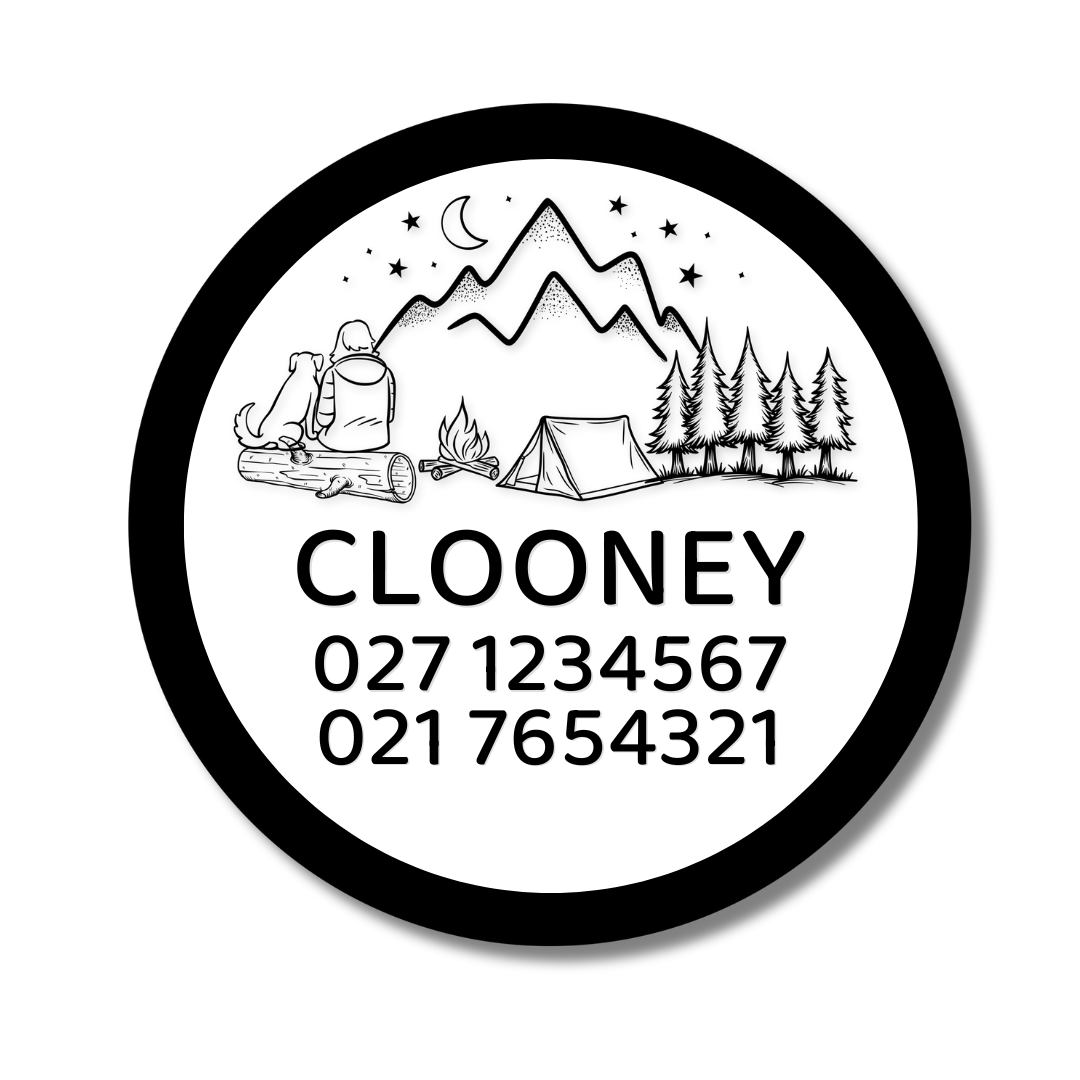 Slide-On Dog ID Tag - Clooney
