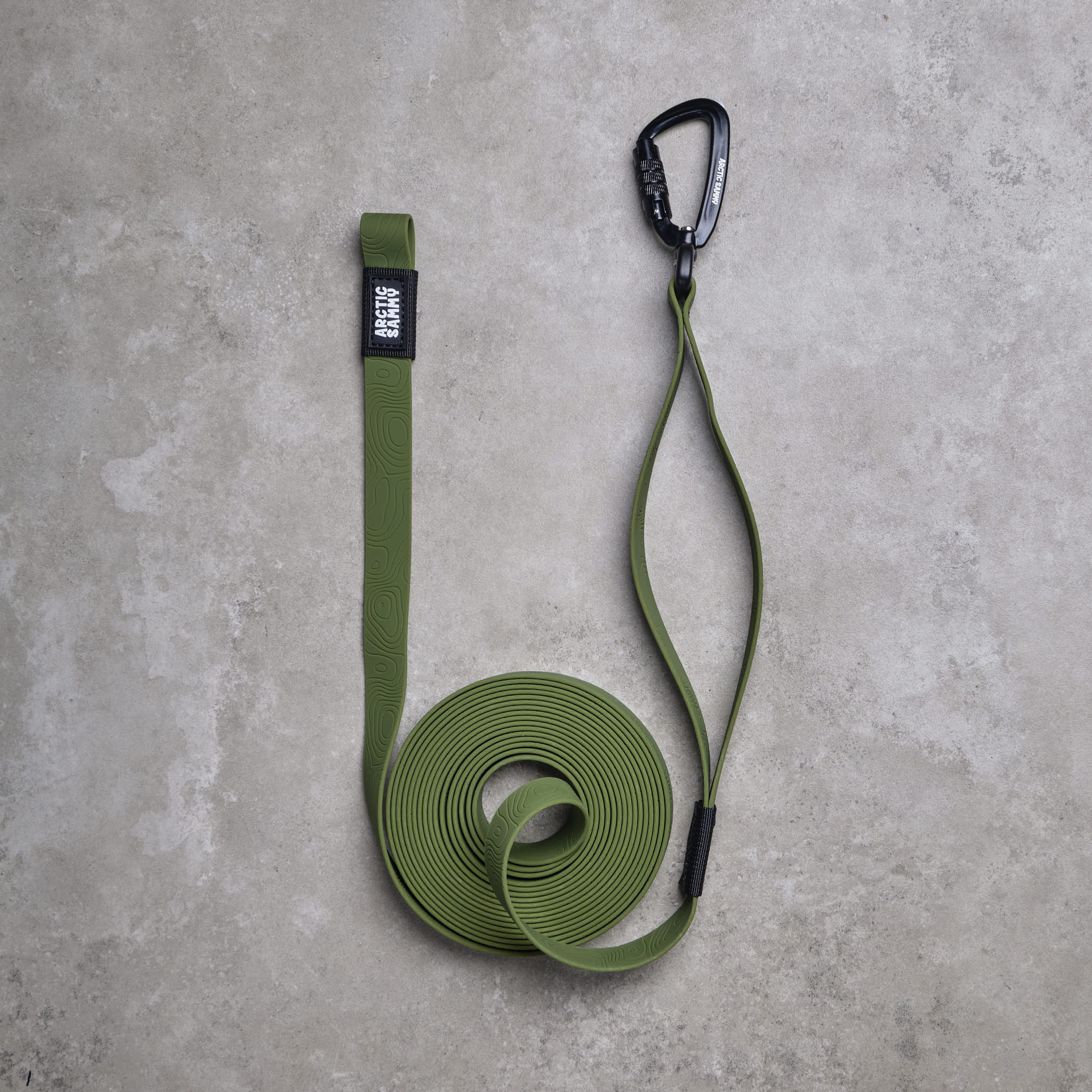 Olive Terraflow Long Line Dog Leash