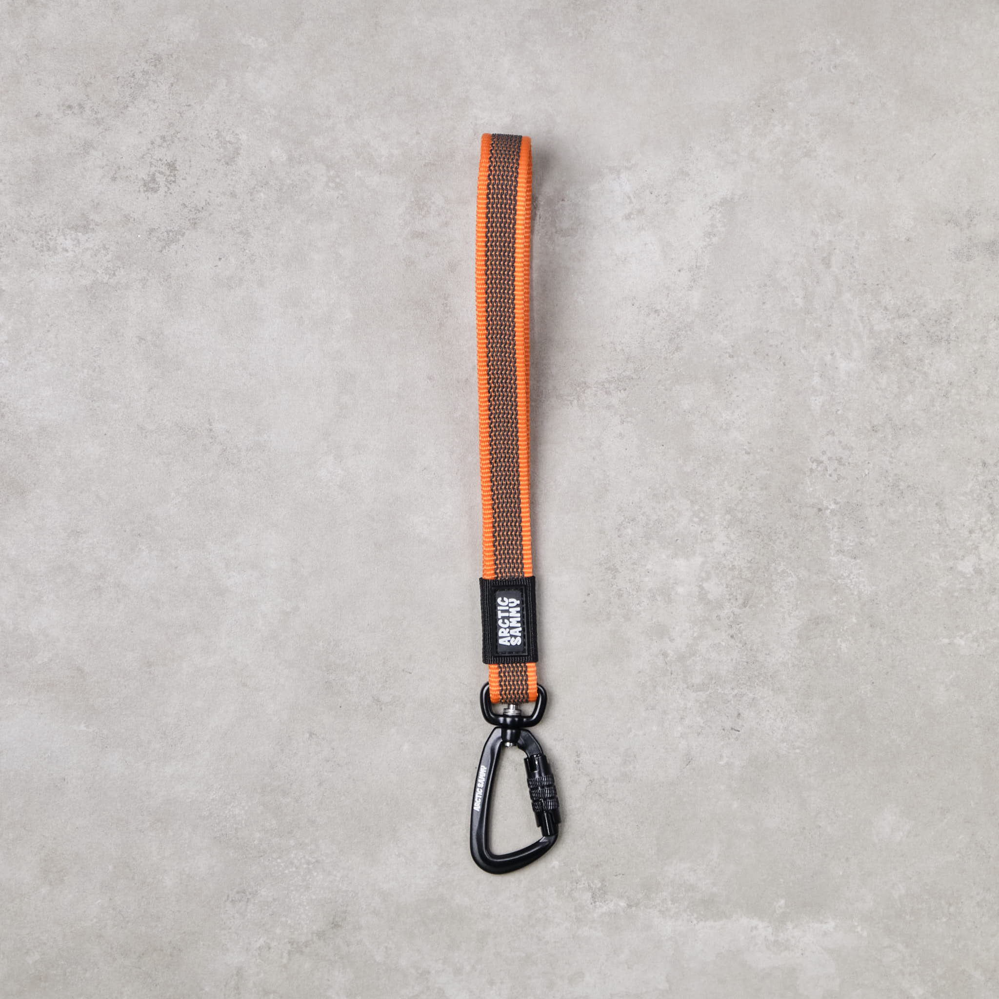 Orange Train and Recall Long Line Dog Leash - Handle
