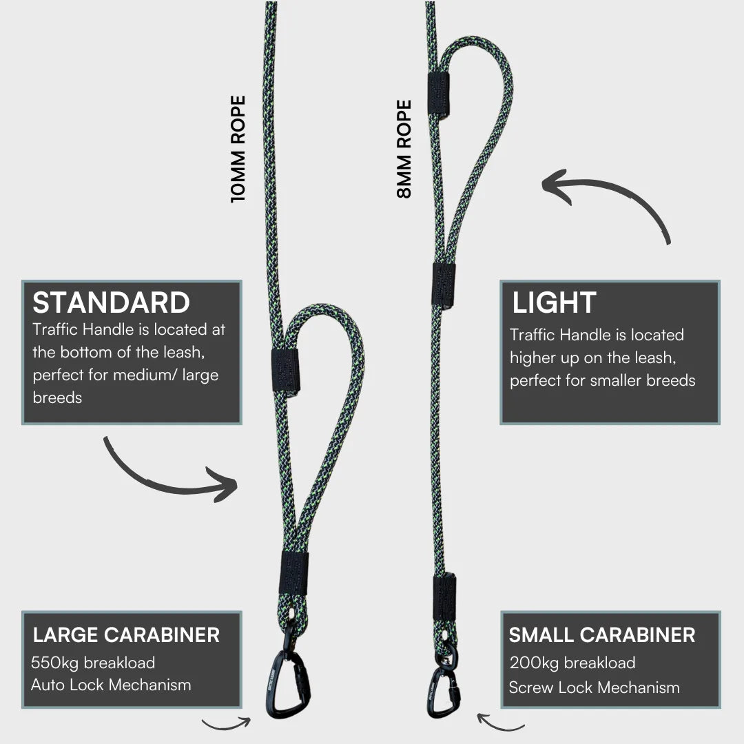 Craigieburn Rope Dog Leash with Traffic Handle