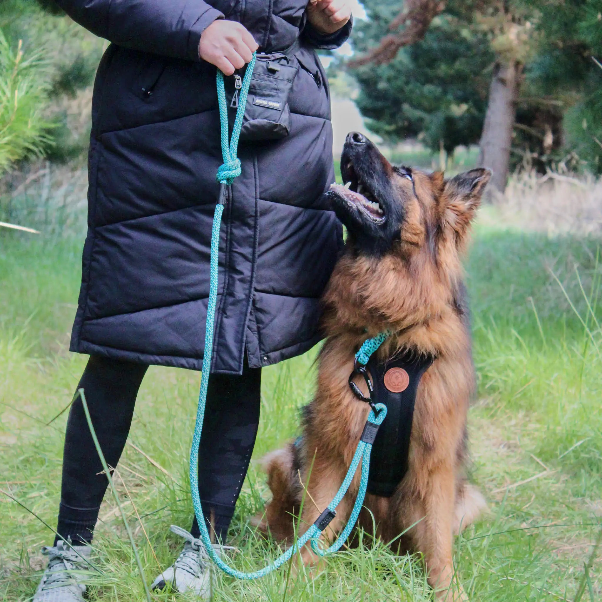 Pukaki Rope Dog Leash with Traffic Handle