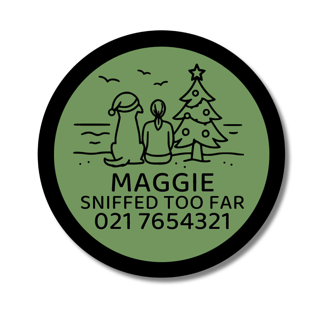 Slide-On Dog ID Tag - Beach Hangout