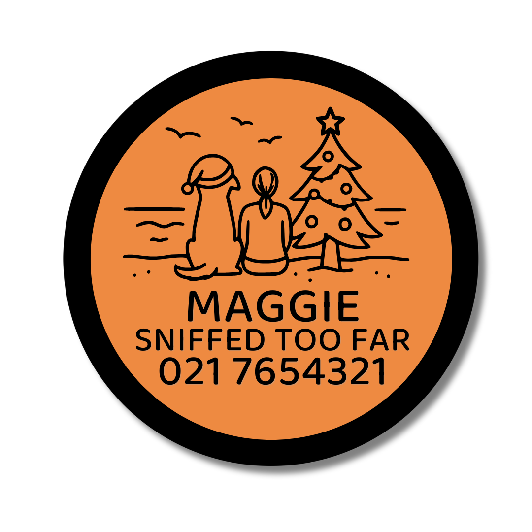 Slide-On Dog ID Tag - Beach Hangout