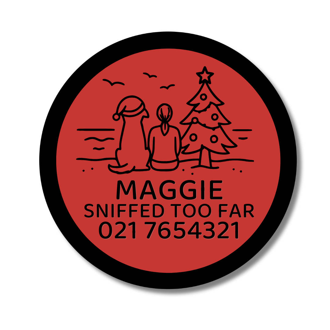 Slide-On Dog ID Tag - Beach Hangout