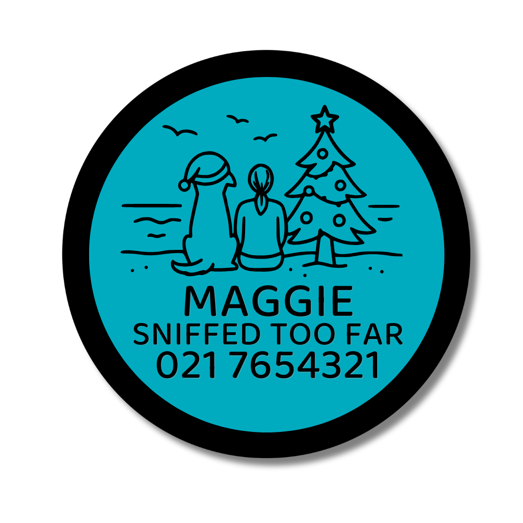 Slide-On Dog ID Tag - Beach Hangout