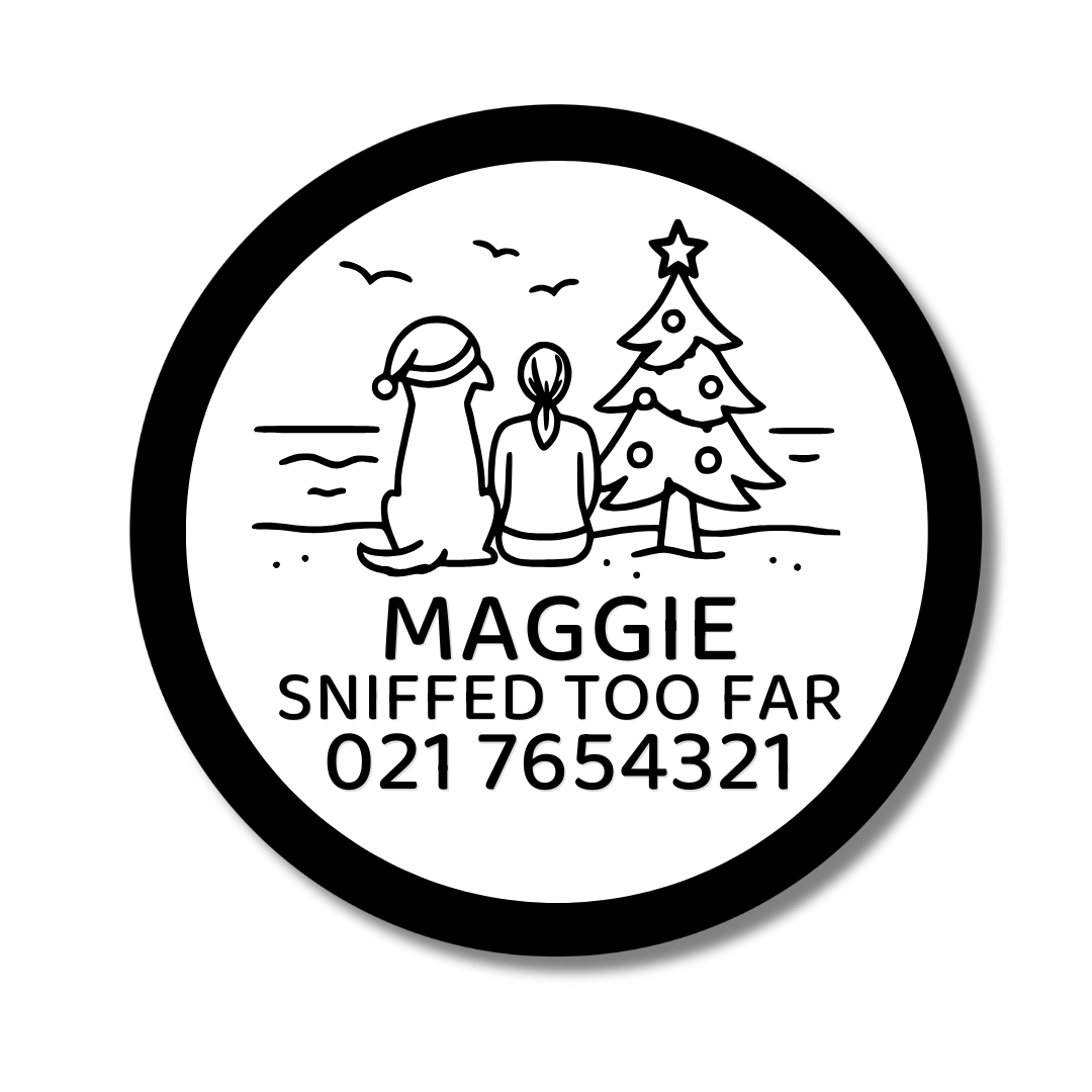 Slide-On Dog ID Tag - Beach Hangout