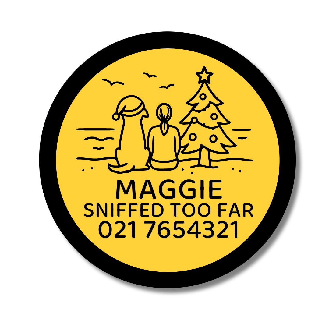 Slide-On Dog ID Tag - Beach Hangout