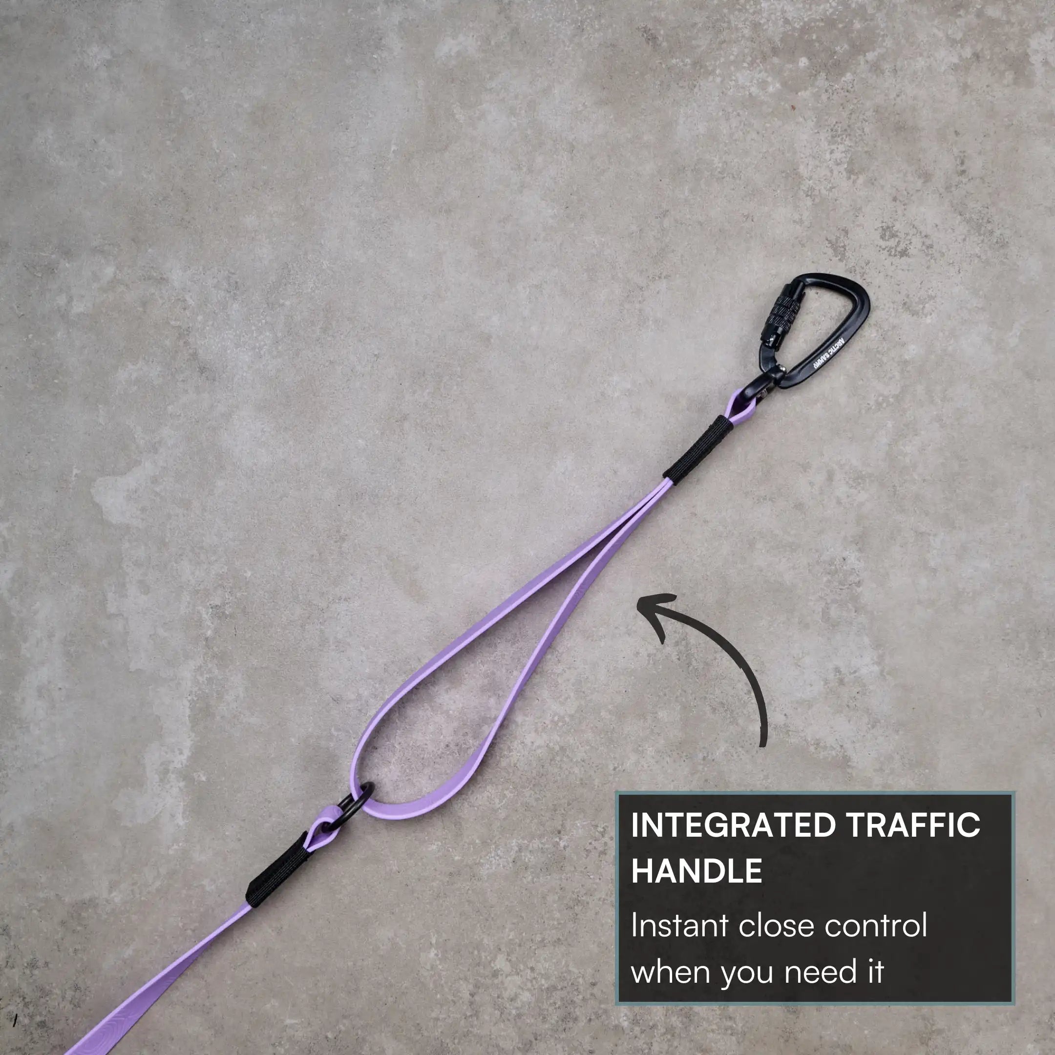 Lavender Terraflow Traffic Handle Leash