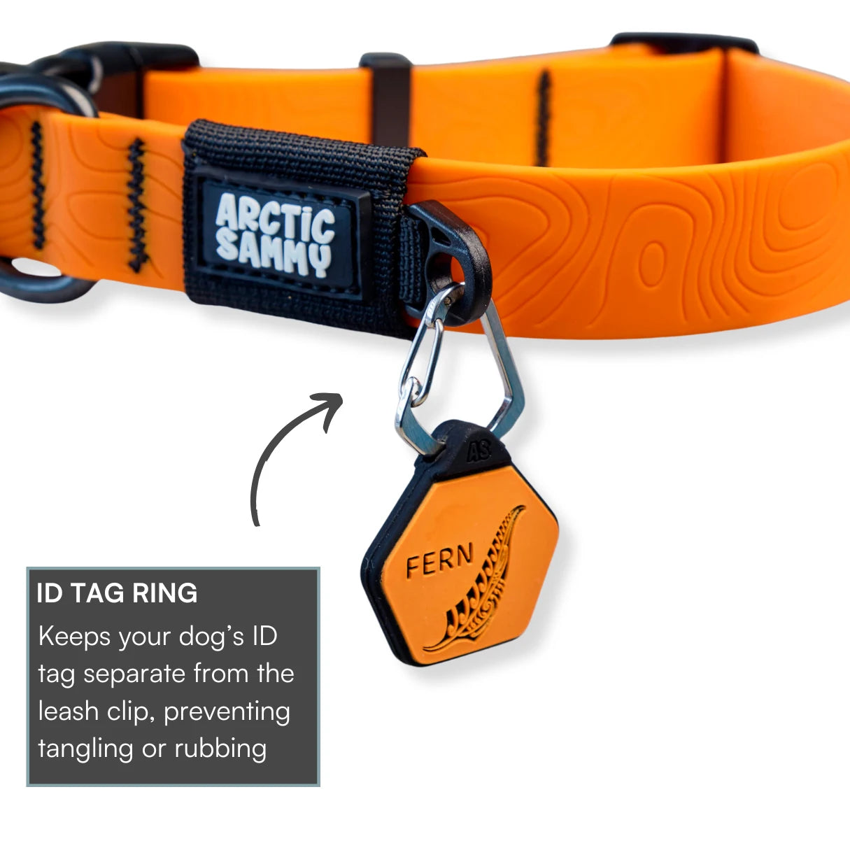 Orange Terraflow Waterproof Dog Collar