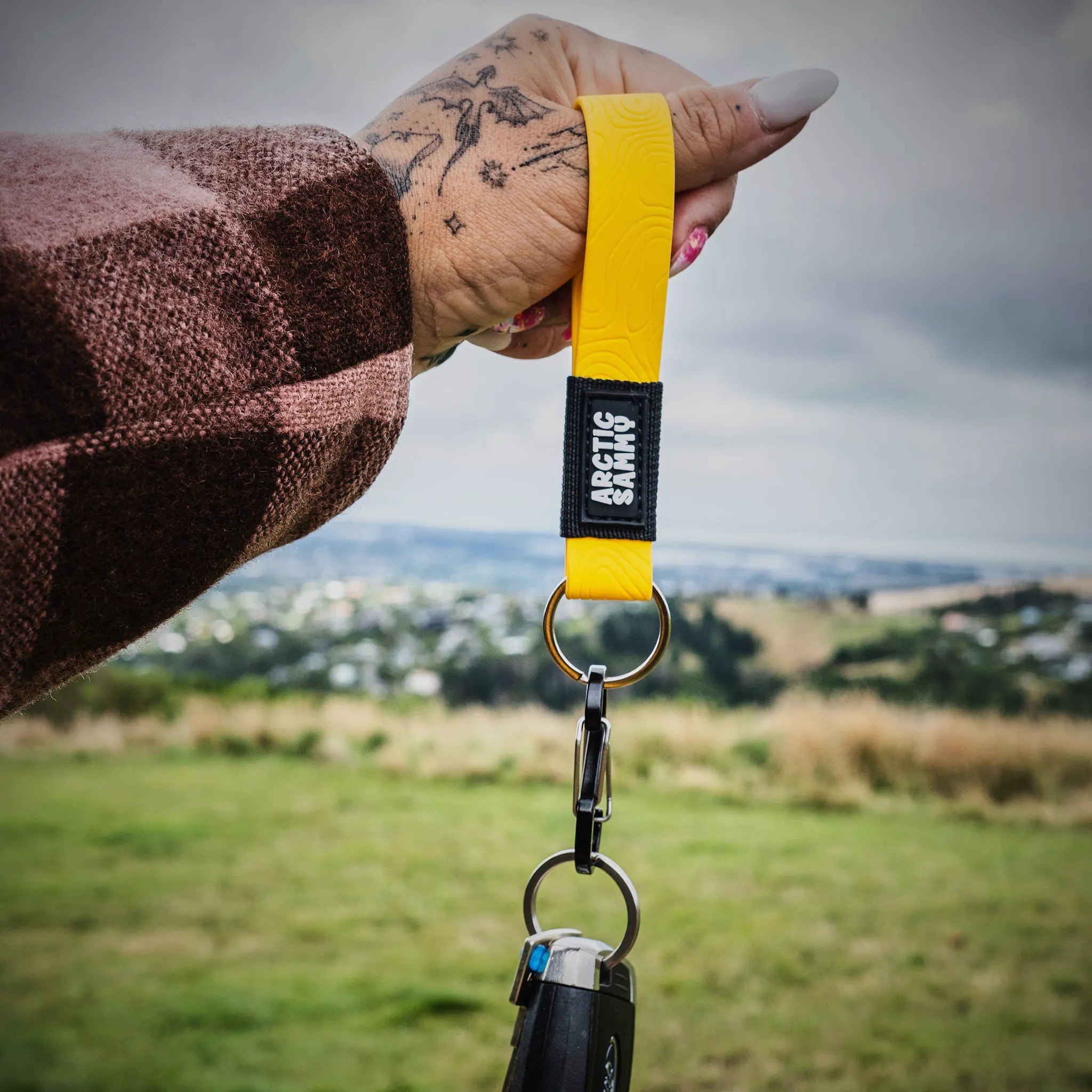 Mustard Yellow Terraflow Keyring