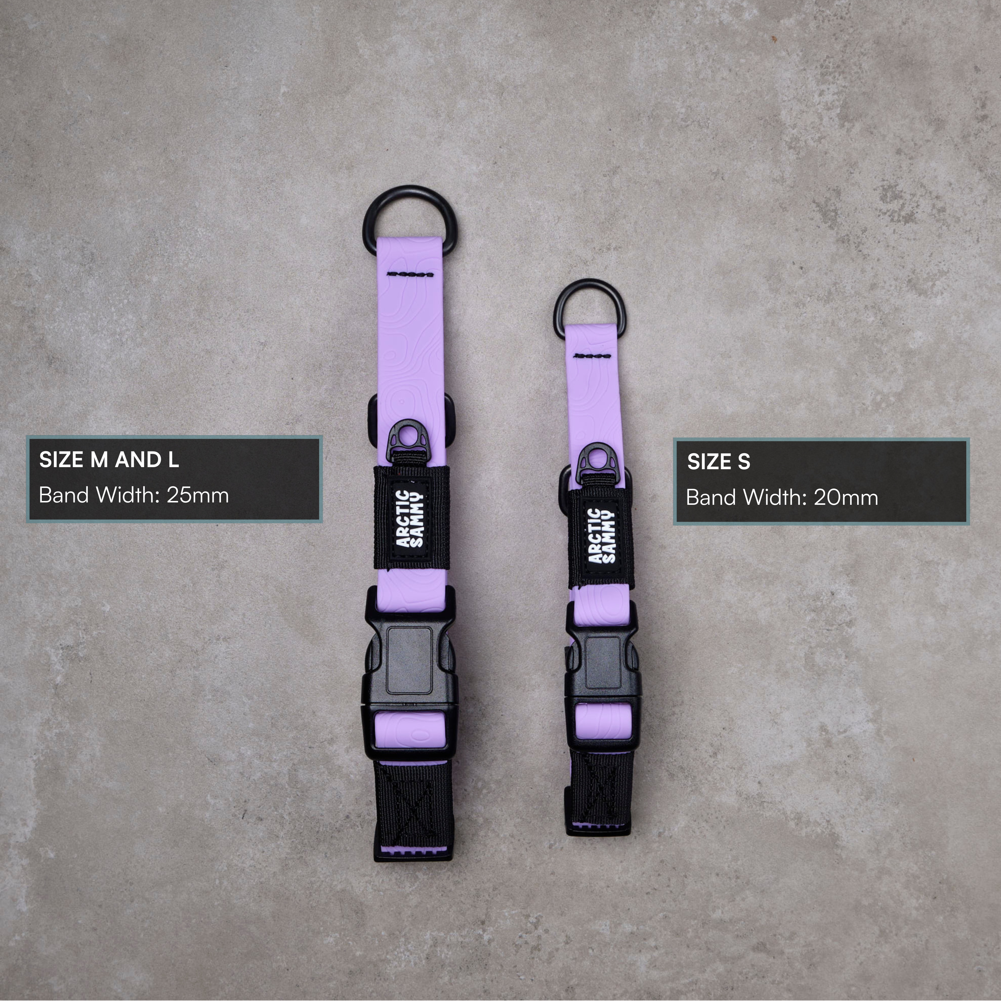 Lavender Terraflow Waterproof Martingale Dog Collar