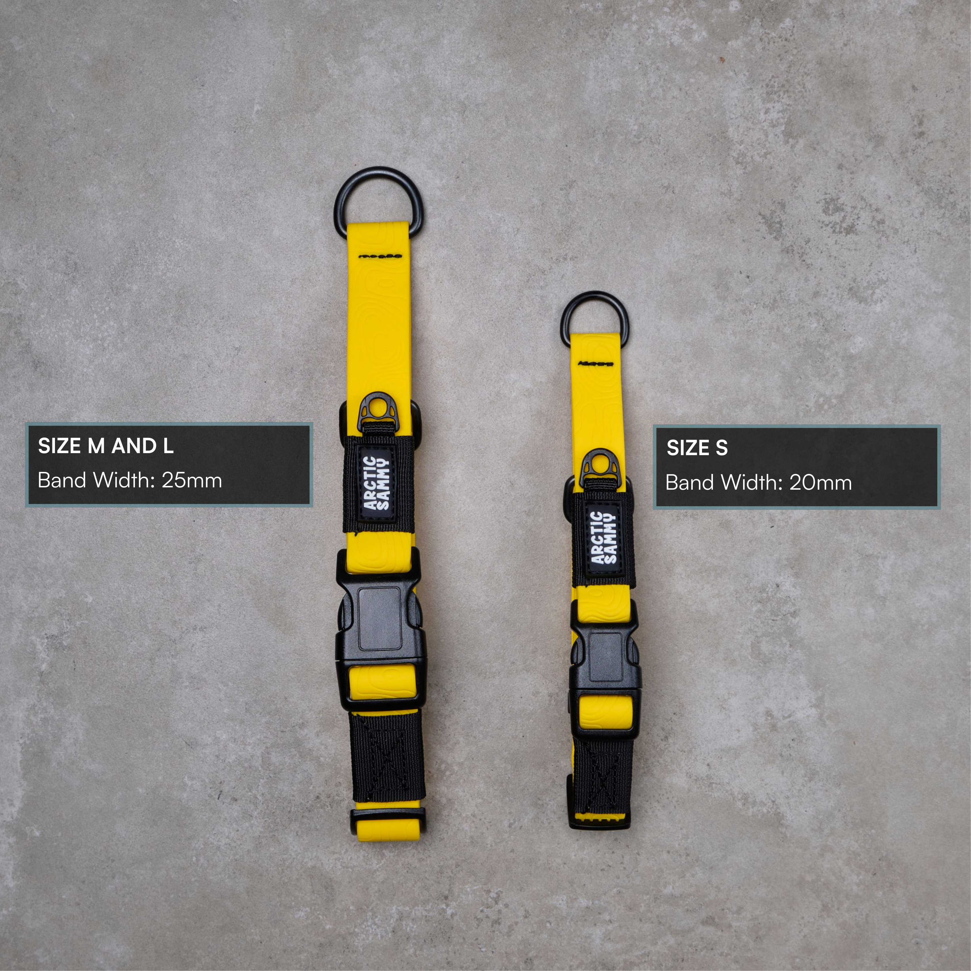 Mustard Yellow Terraflow Waterproof Martingale Dog Collar