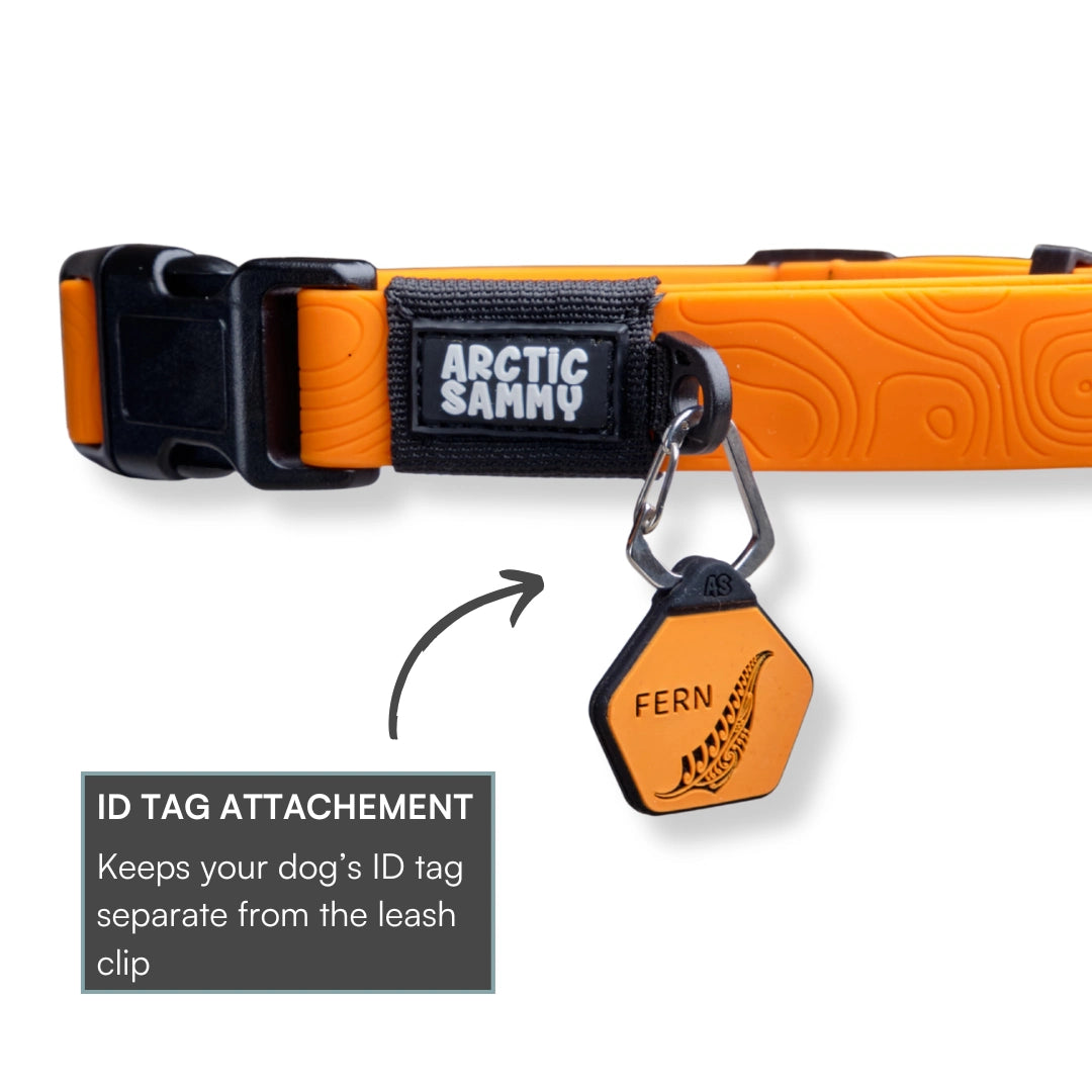 Orange Terraflow Waterproof Martingale Dog Collar
