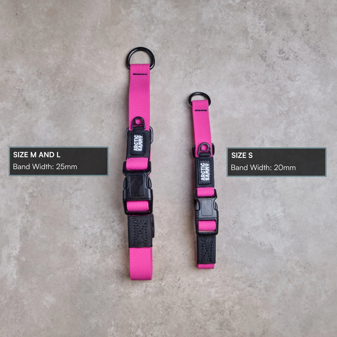 Pink Terraflow Waterproof Martingale Dog Collar