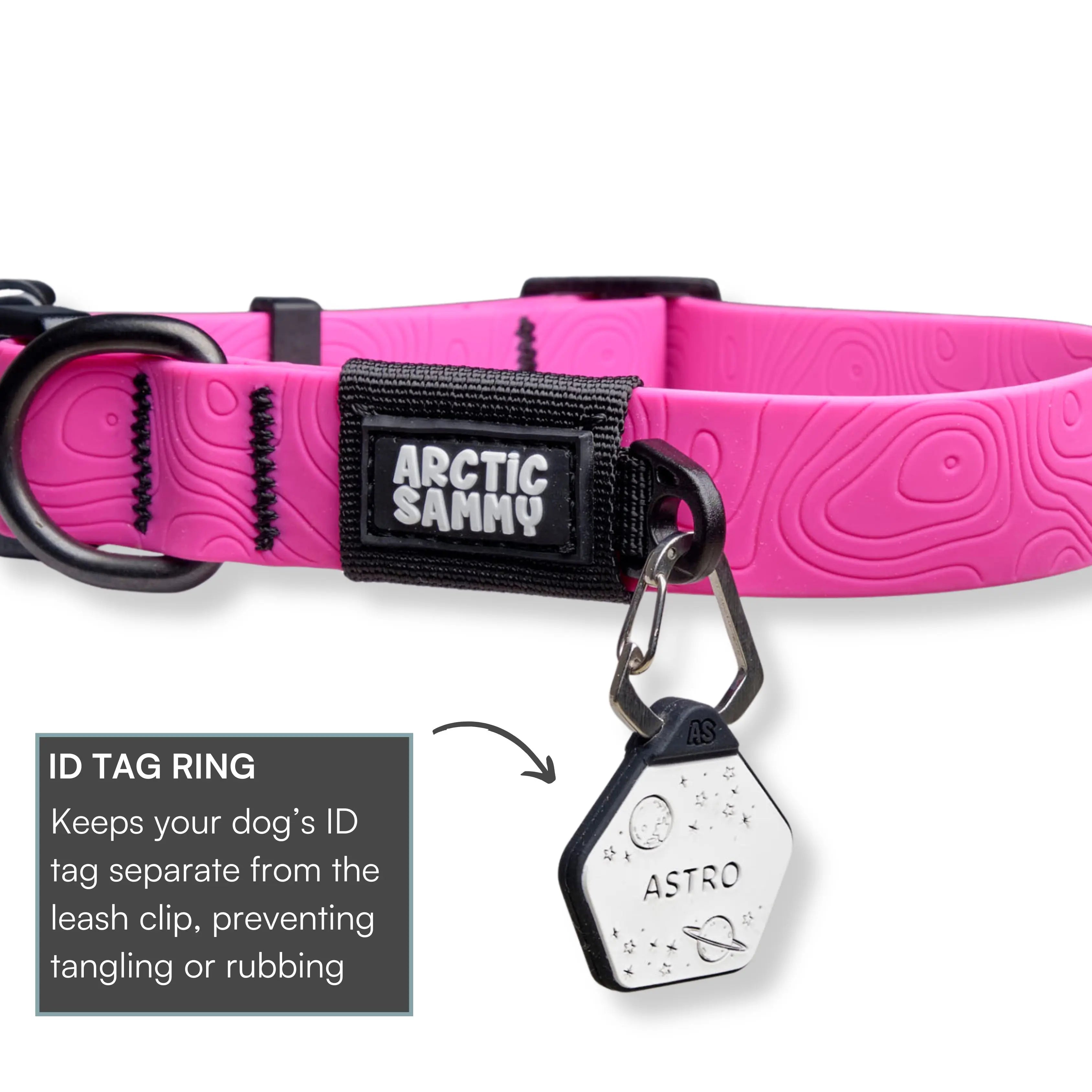 Pink Terraflow Waterproof Dog Collar