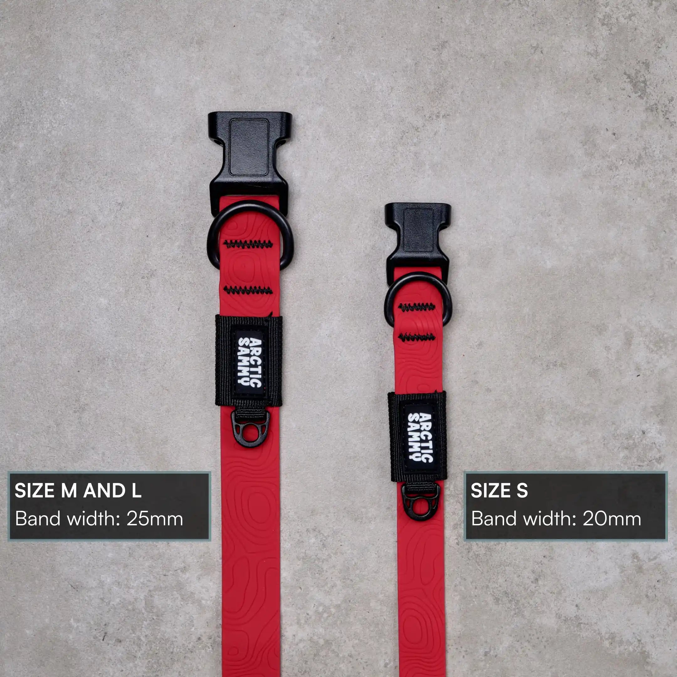 Ruby Red Terraflow Waterproof Dog Collar