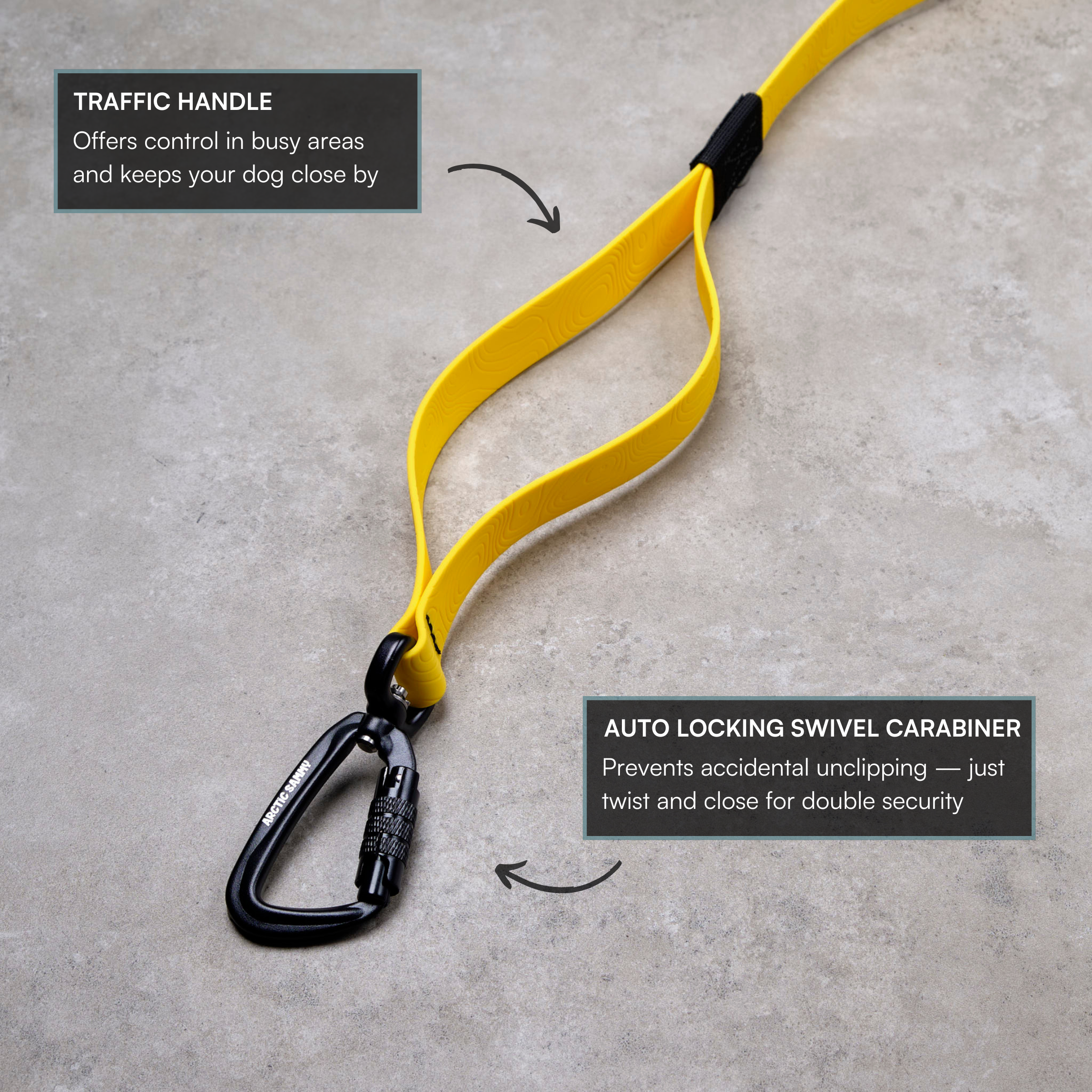Mustard Yellow Terraflow Long Line Dog Leash