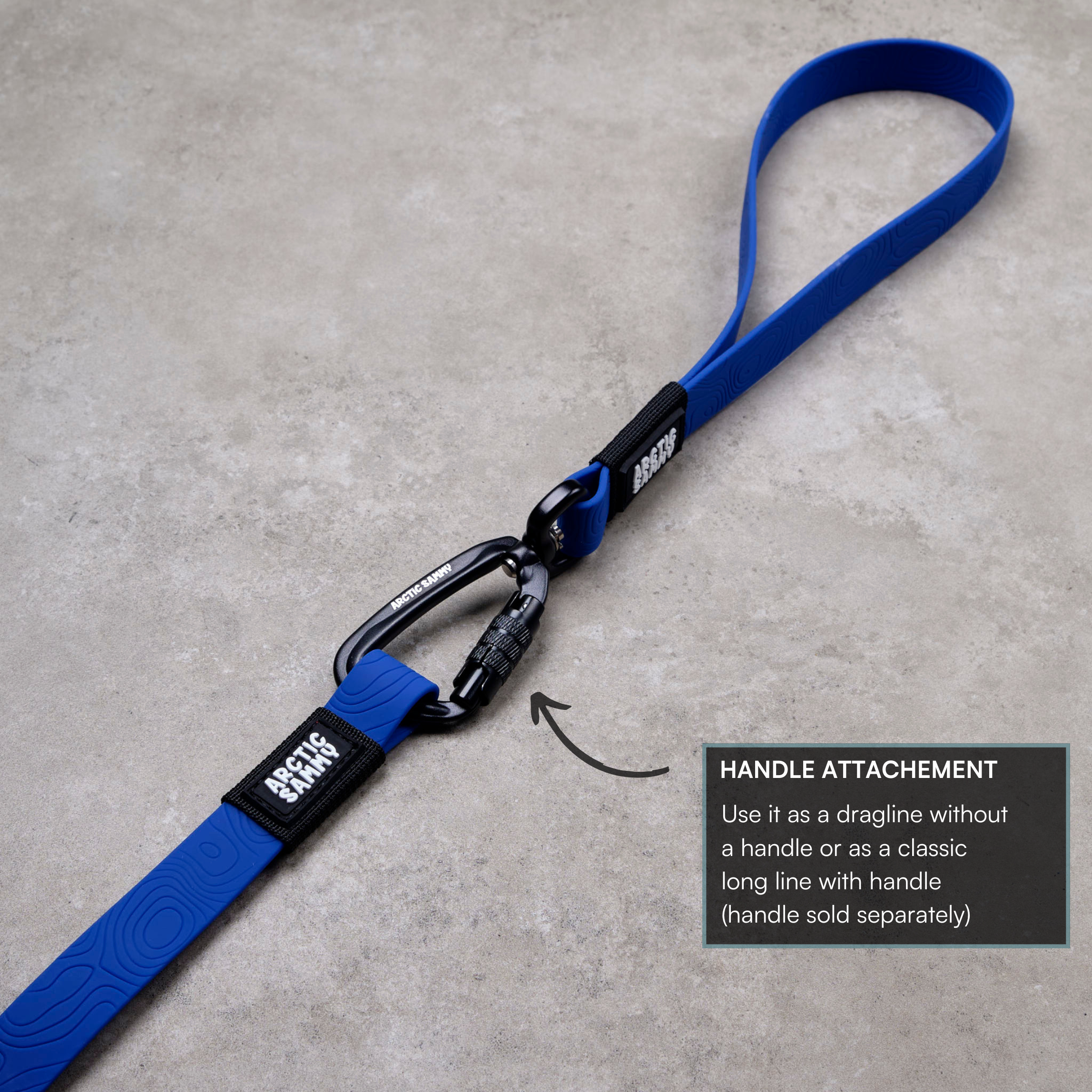 Navy Blue Terraflow Long Line Dog Leash