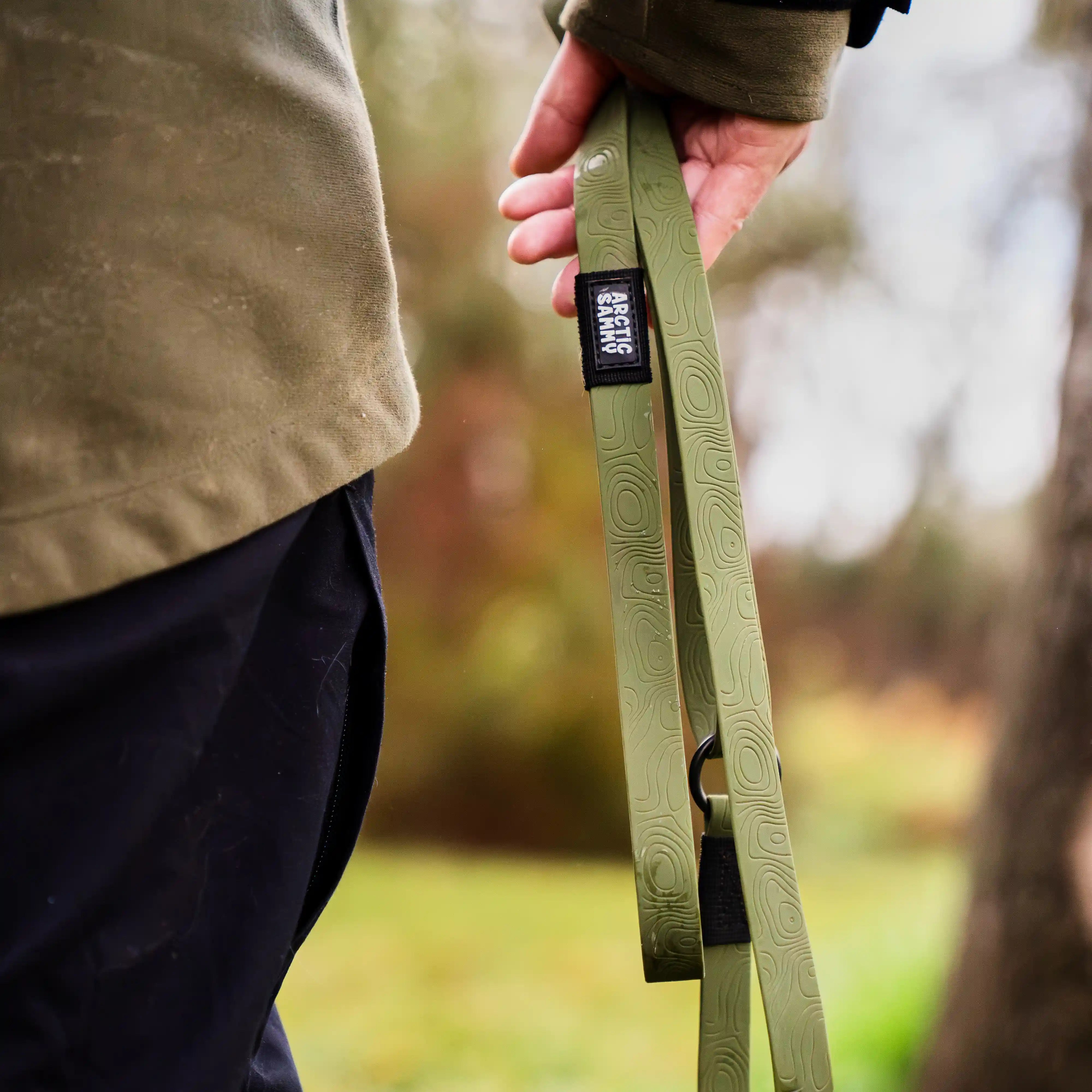 Olive Terraflow Traffic Handle Leash