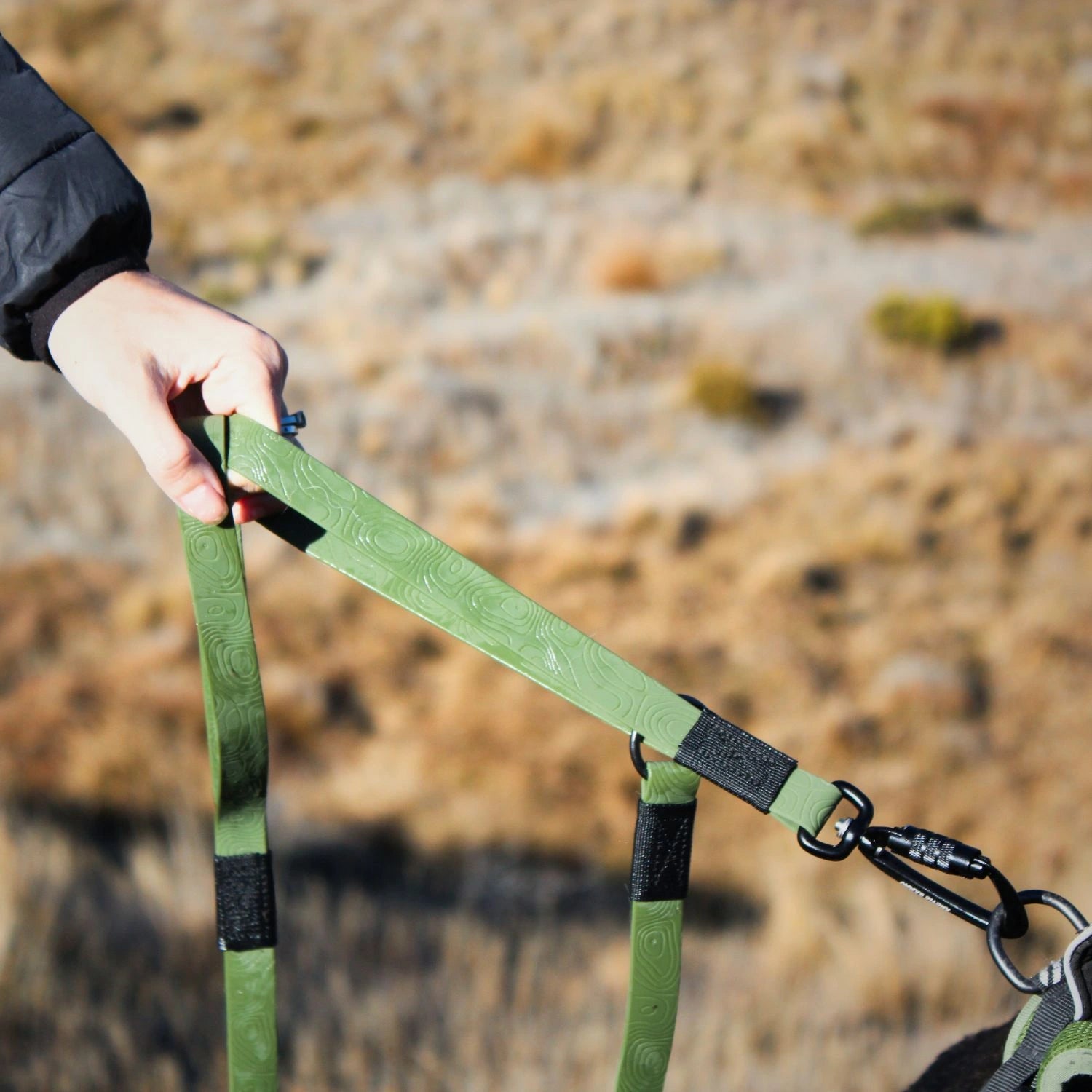 Olive Terraflow Traffic Handle Leash