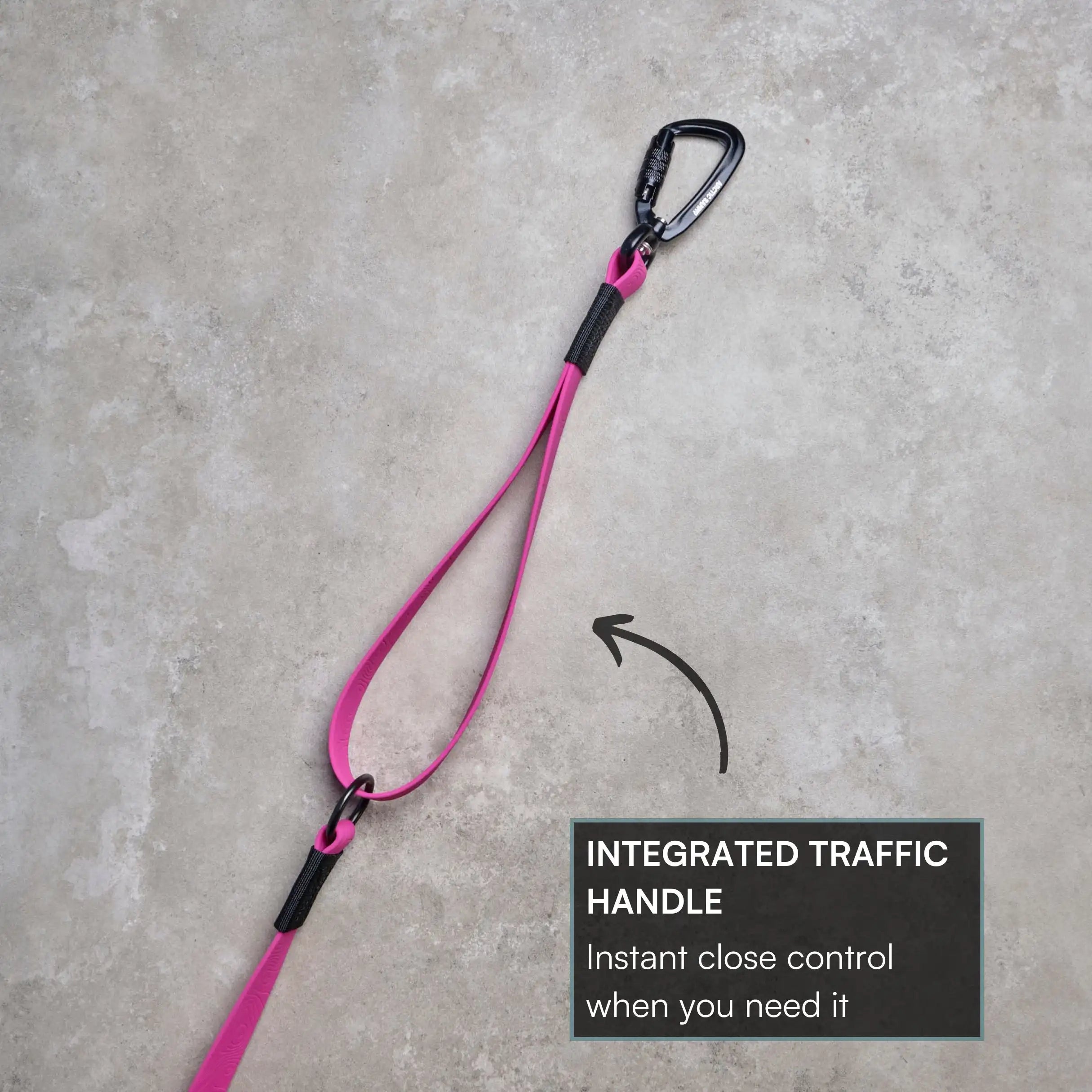 Pink Terraflow Traffic Handle Leash