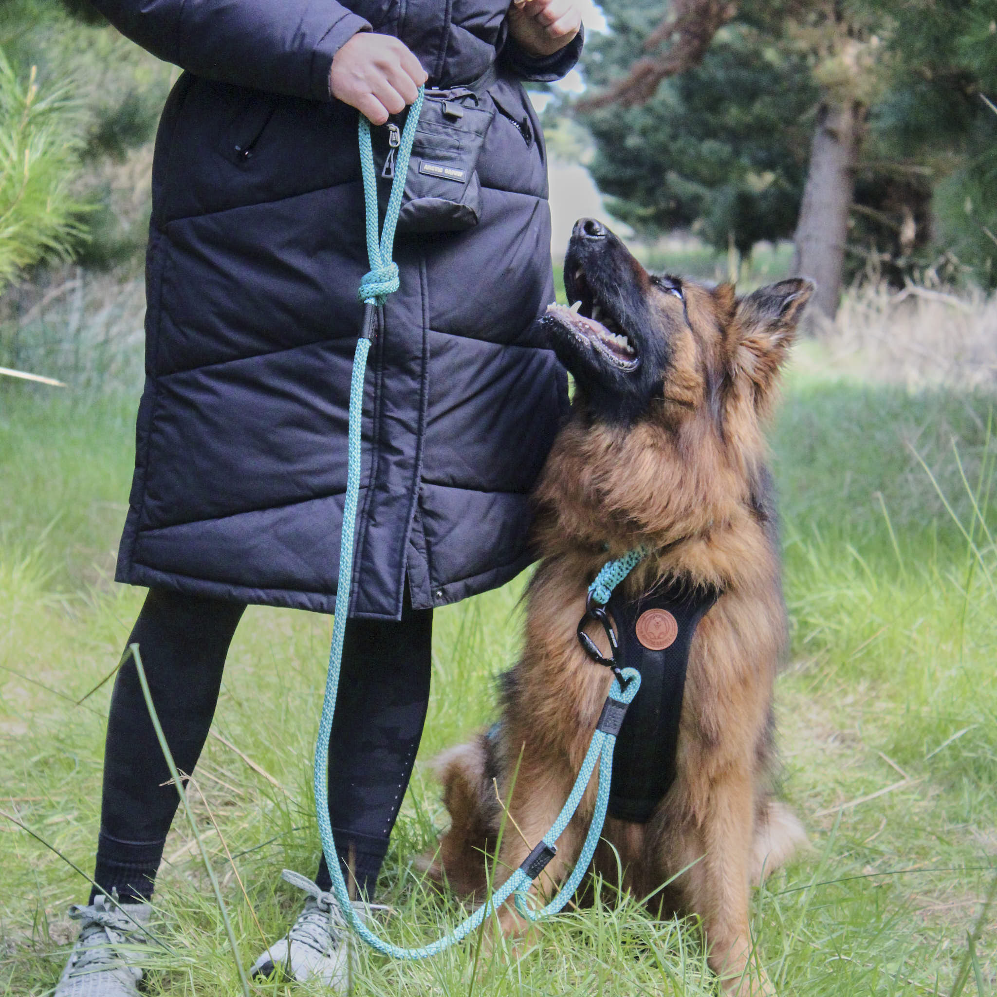 Pukaki Rope Dog Leash with Traffic Handle