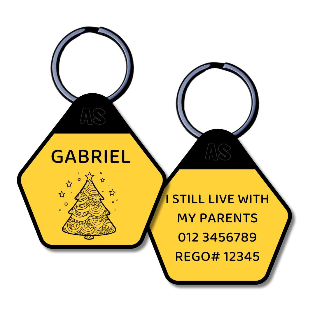 Dog ID Tag - Christmas Tree