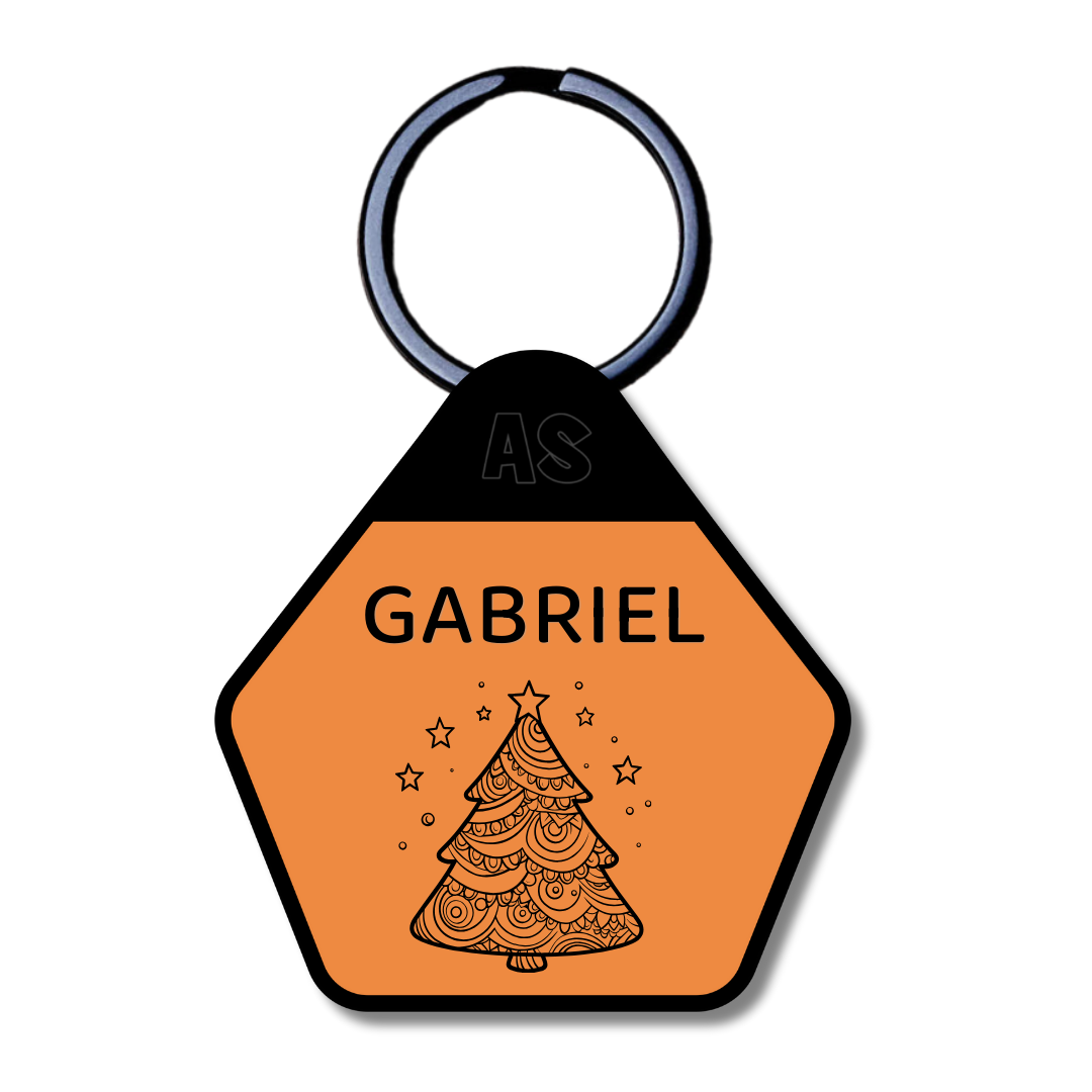 Dog ID Tag - Christmas Tree