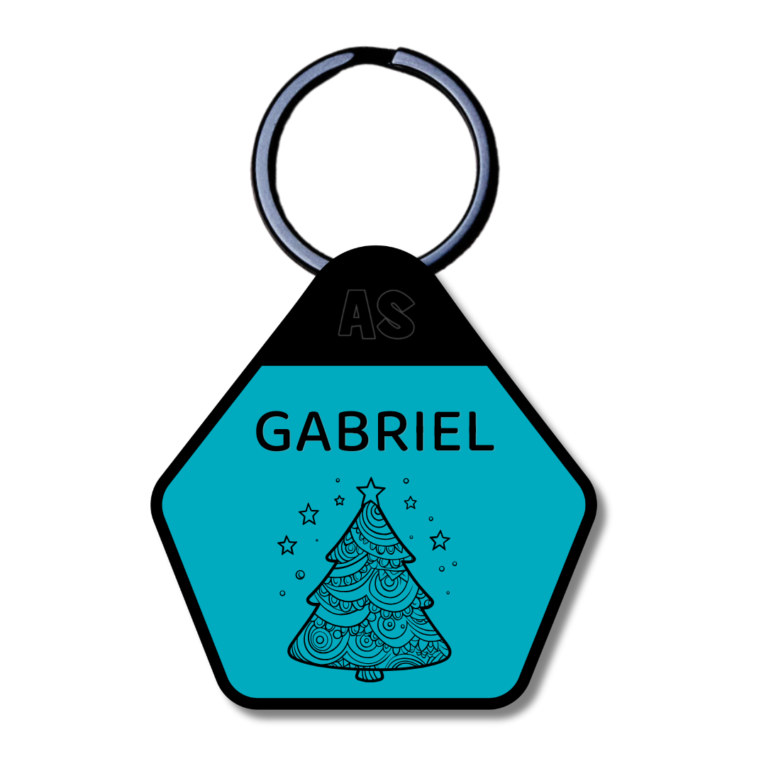 Dog ID Tag - Christmas Tree