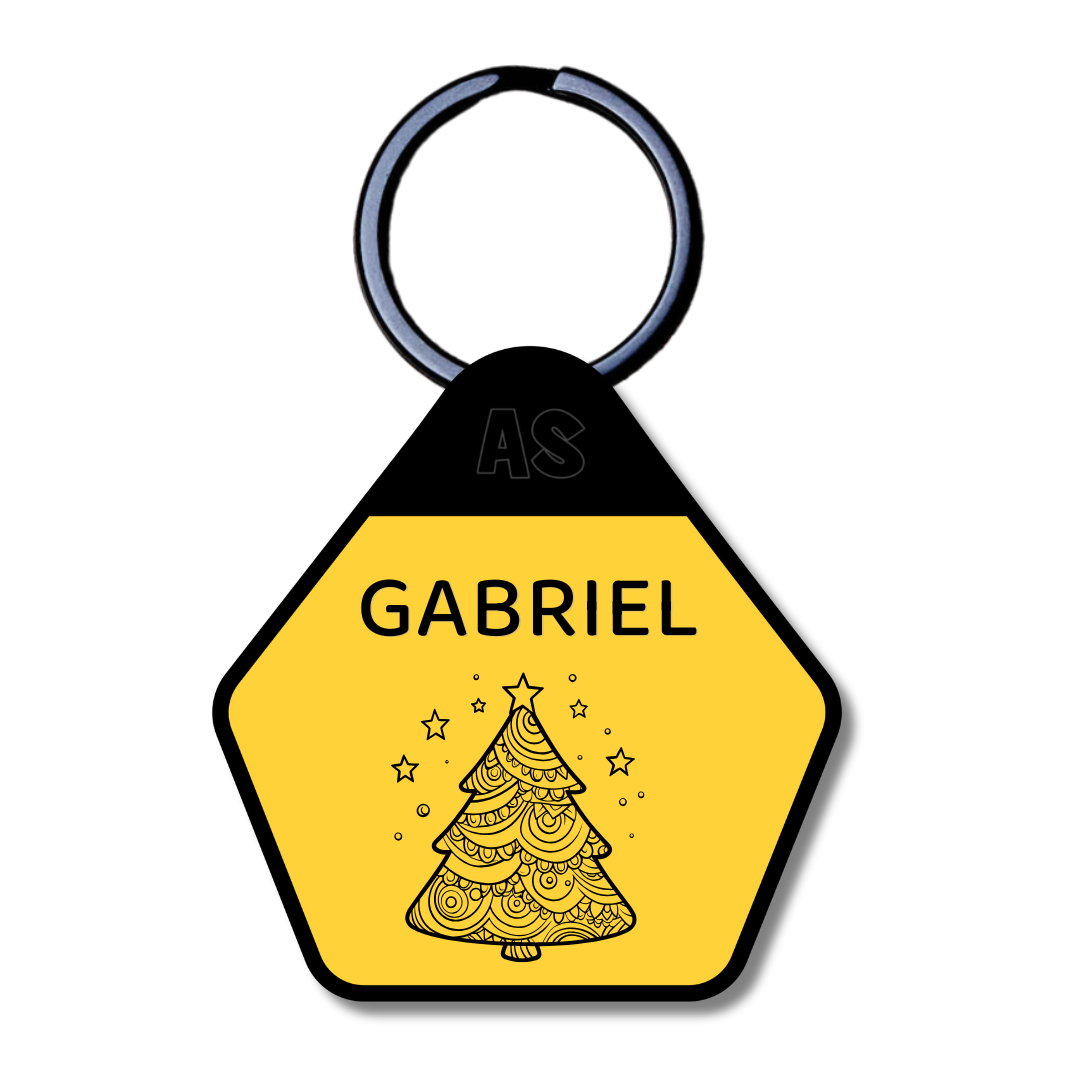 Dog ID Tag - Christmas Tree