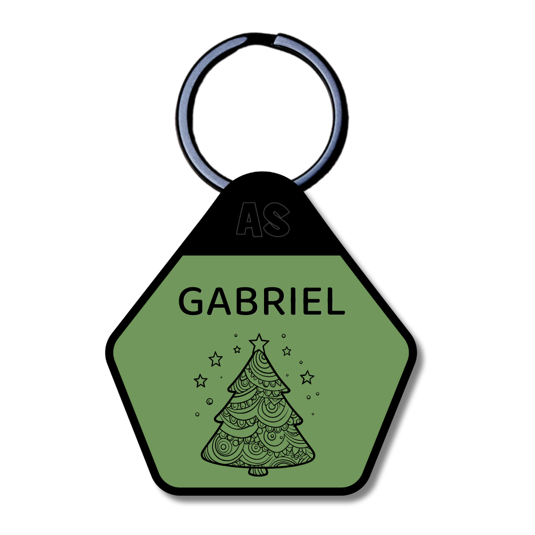 Dog ID Tag - Christmas Tree