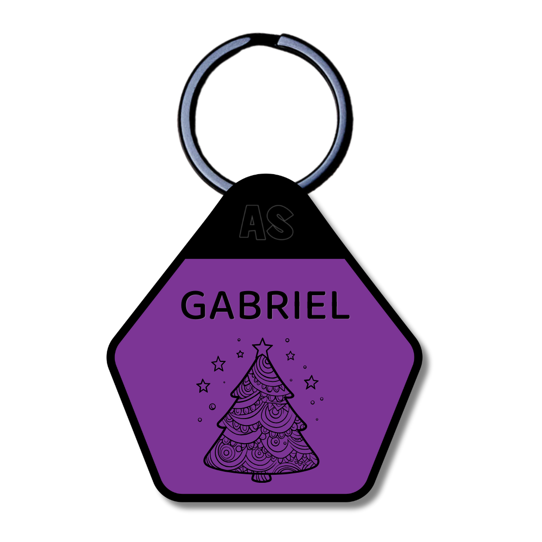 Dog ID Tag - Christmas Tree