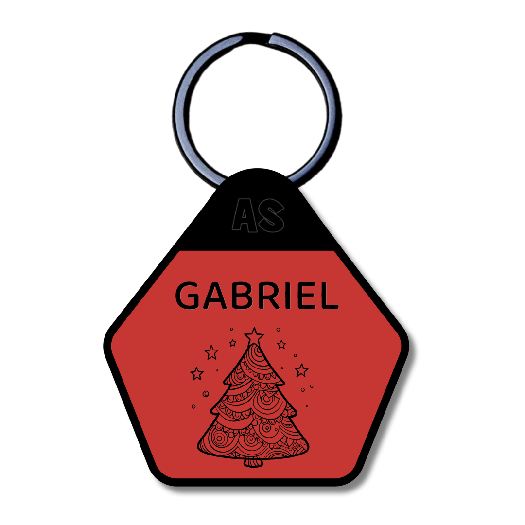 Dog ID Tag - Christmas Tree