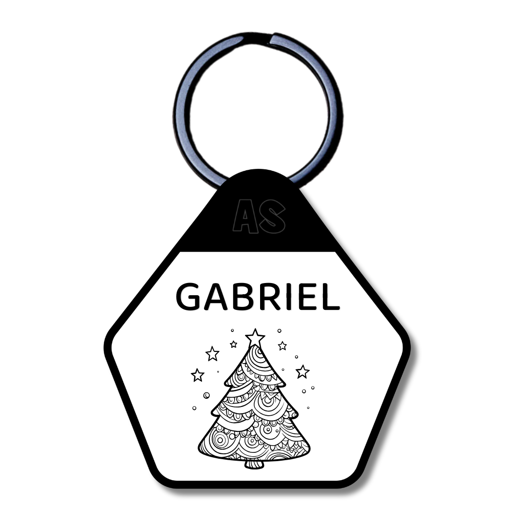 Dog ID Tag - Christmas Tree