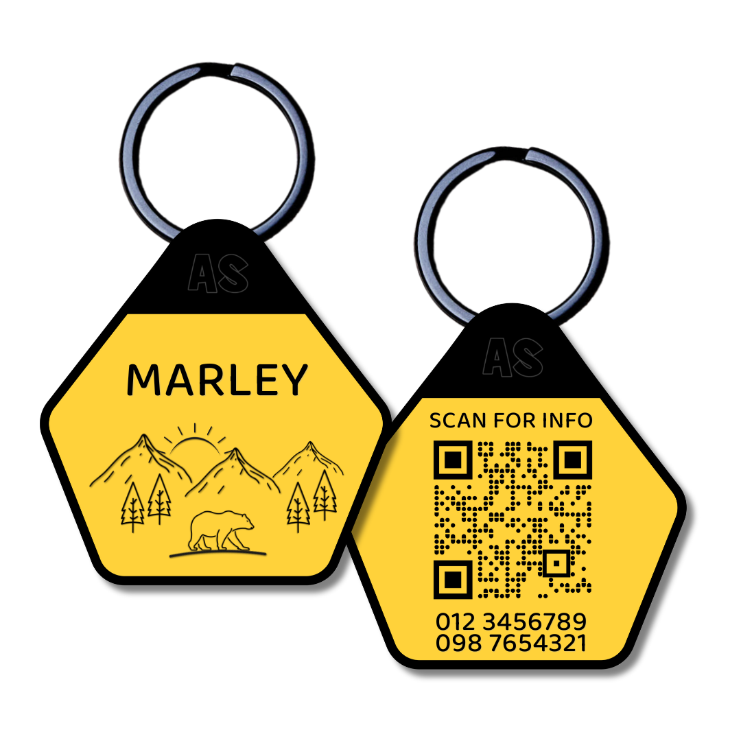 QR Code Dog ID Tag - Marley