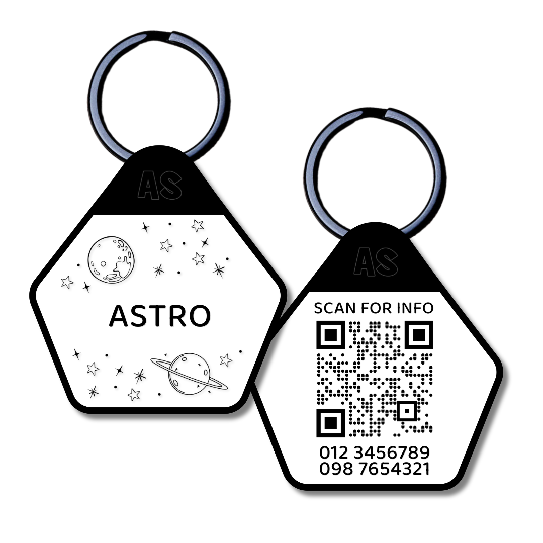 QR Code Dog ID Tag - Astro