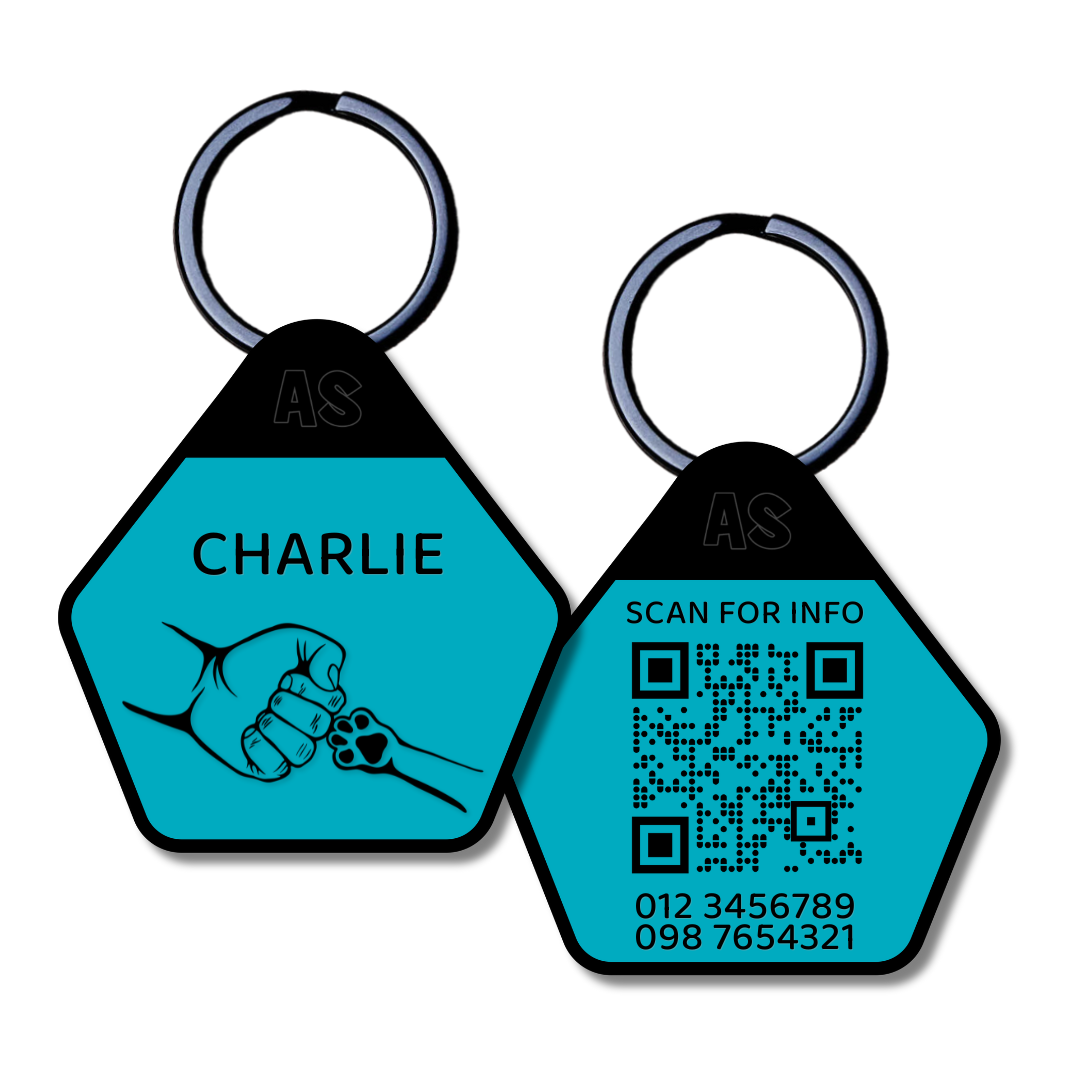 QR Code Dog ID Tag - Charlie