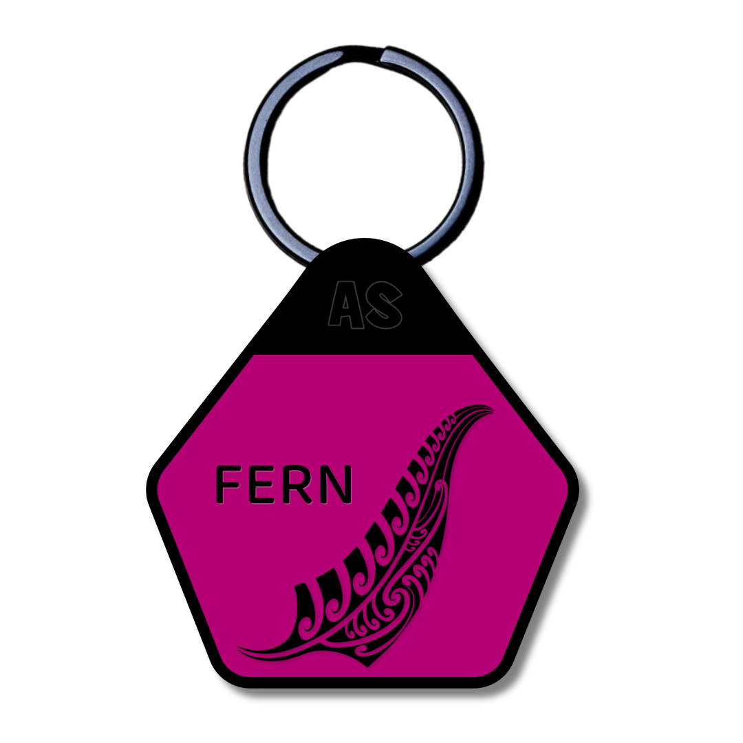 QR Code Dog ID Tag - Fern