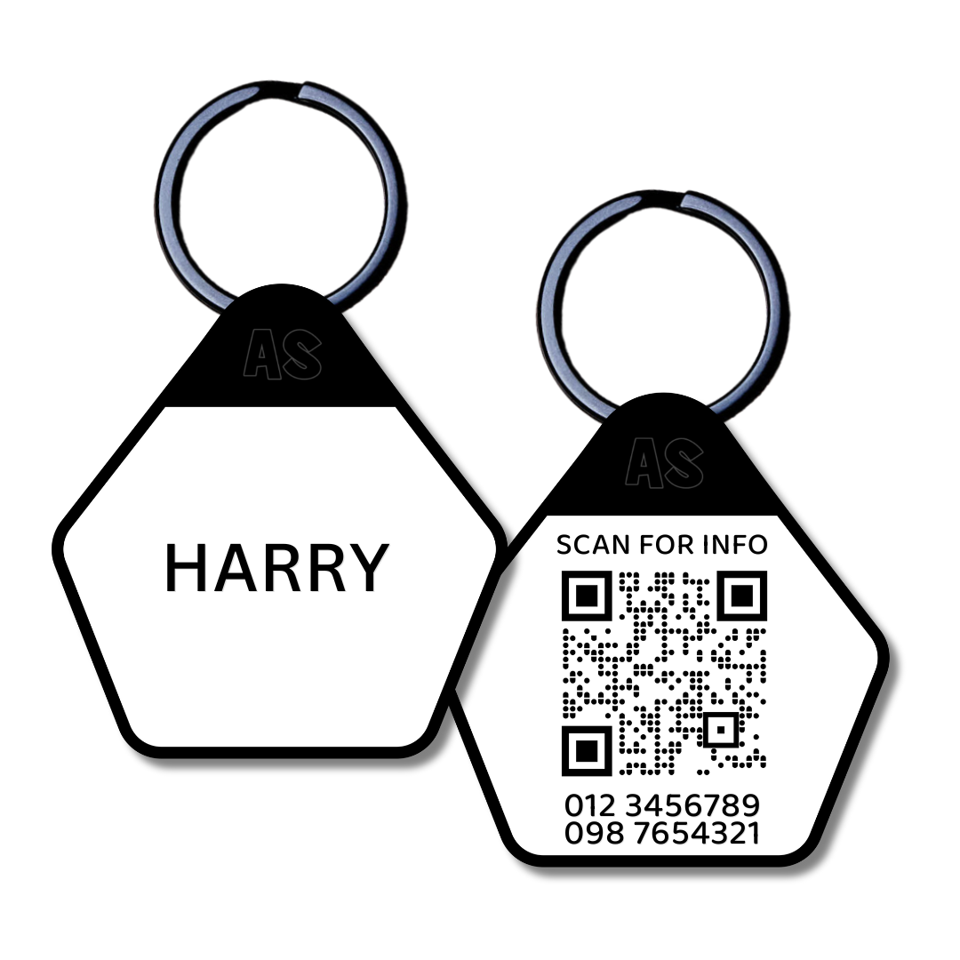 QR Code Dog ID Tag - Harry