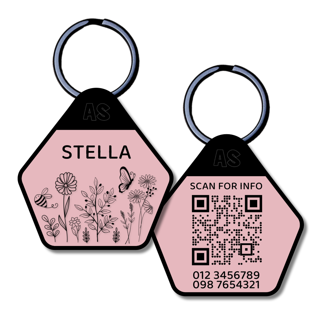 QR Code Dog ID Tag - Stella