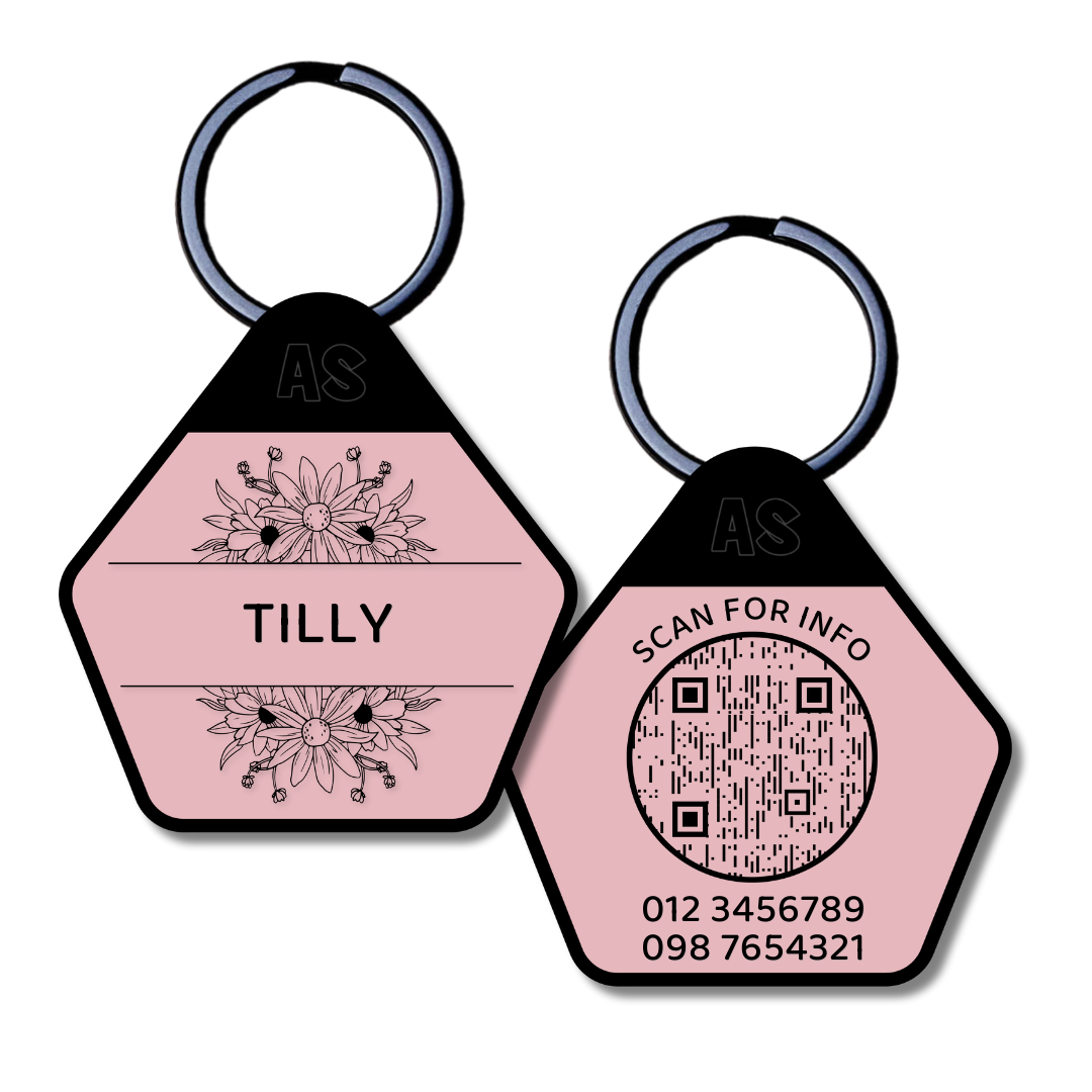 QR Code Dog ID Tag - Tilly