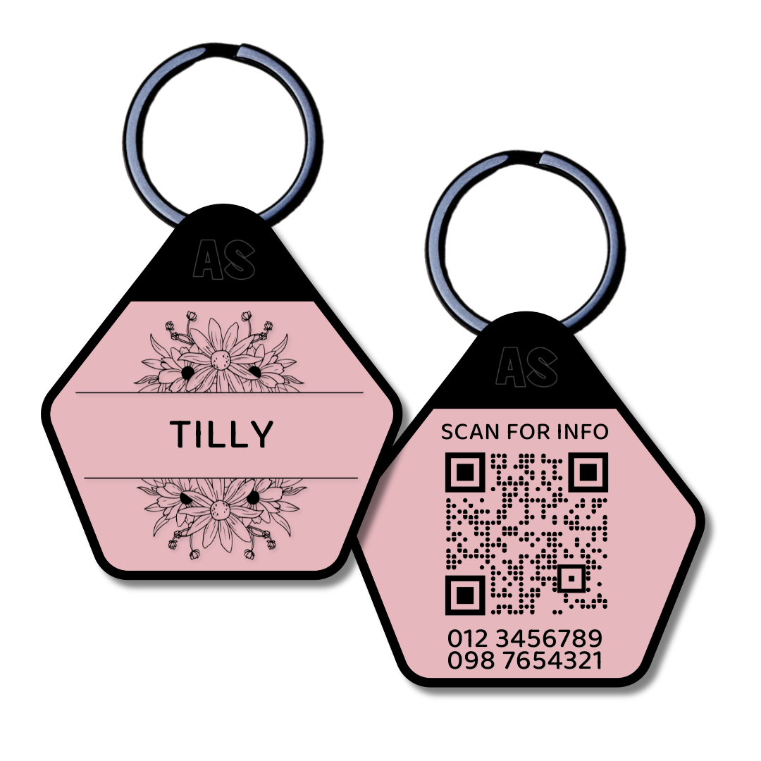 QR Code Dog ID Tag - Tilly