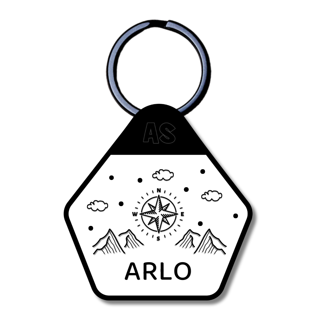 QR Code Dog ID Tag - Arlo
