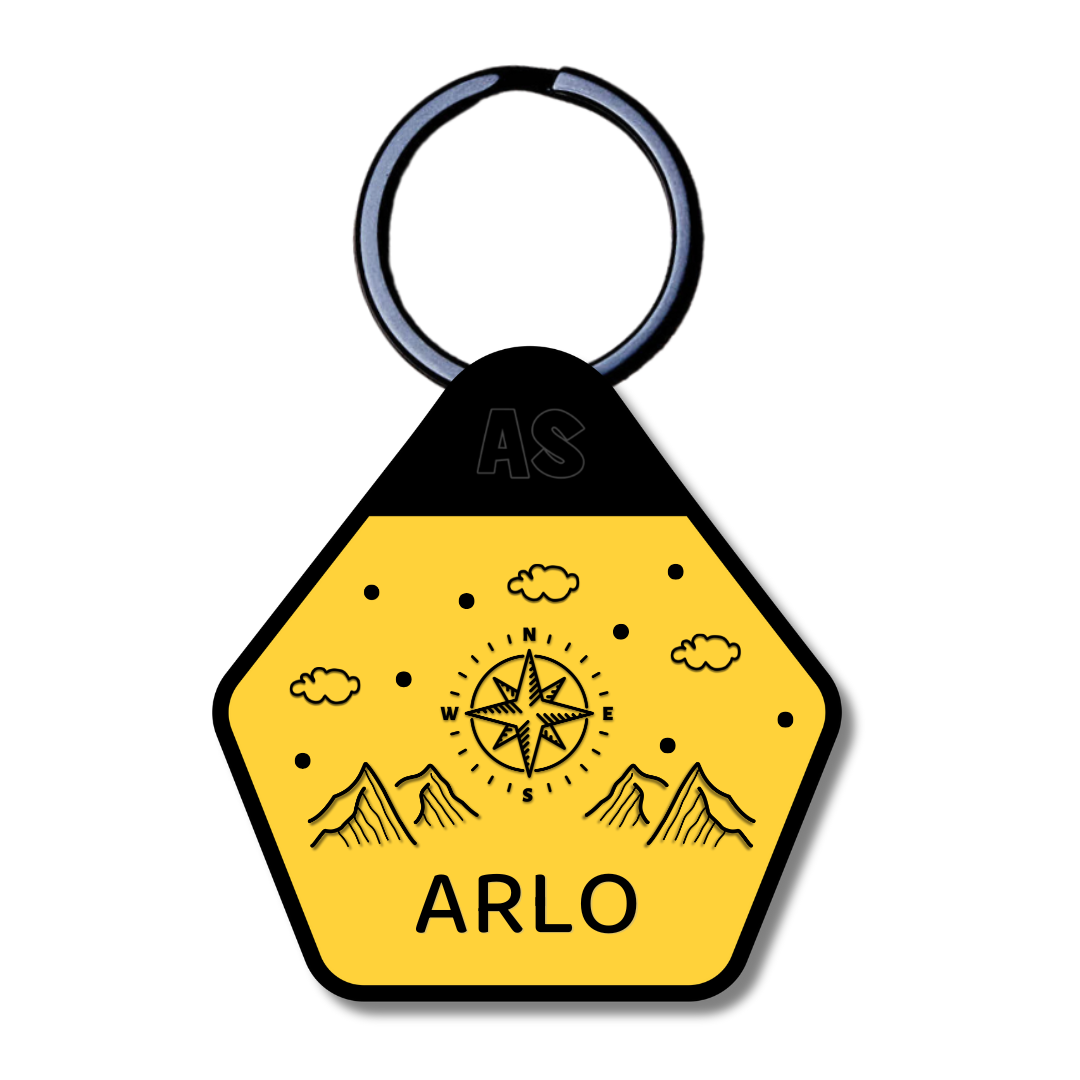 QR Code Dog ID Tag - Arlo