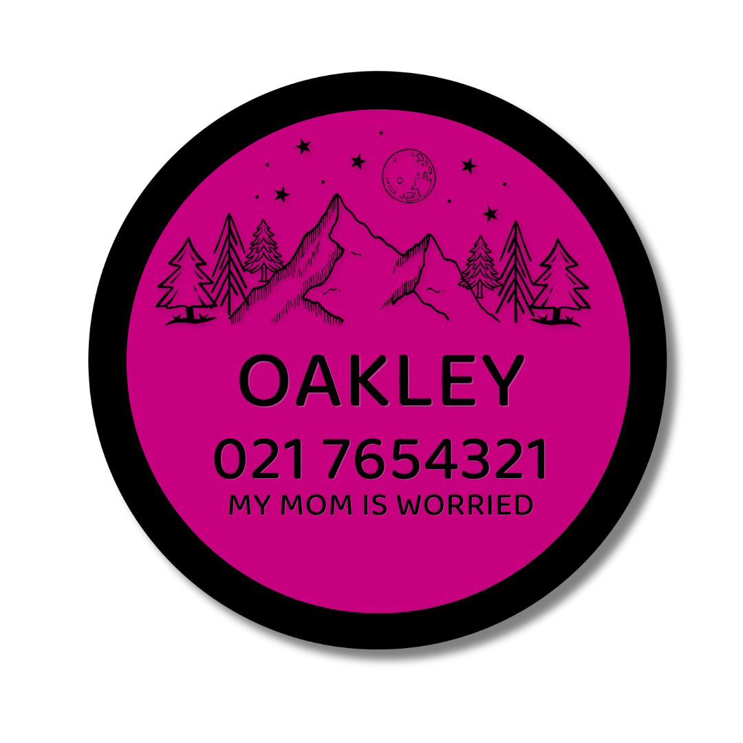 Slide-On Dog ID Tag - Oakley