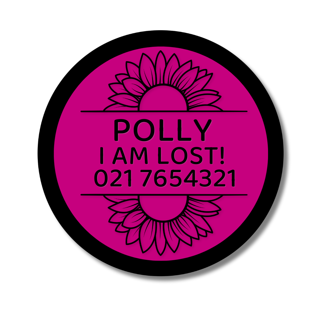 Slide-On Dog ID Tag - Polly