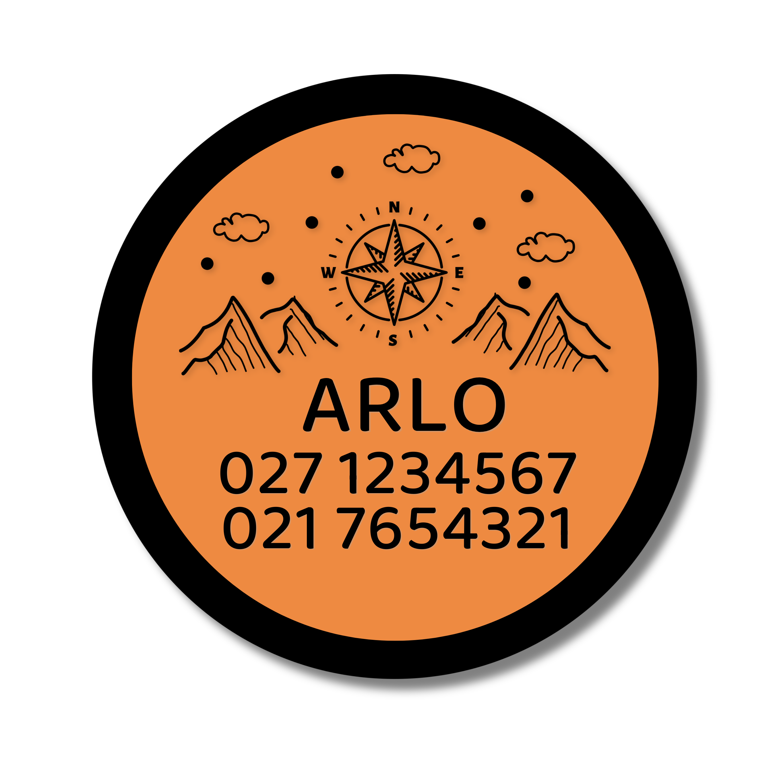 Slide-On Dog ID Tag - Arlo