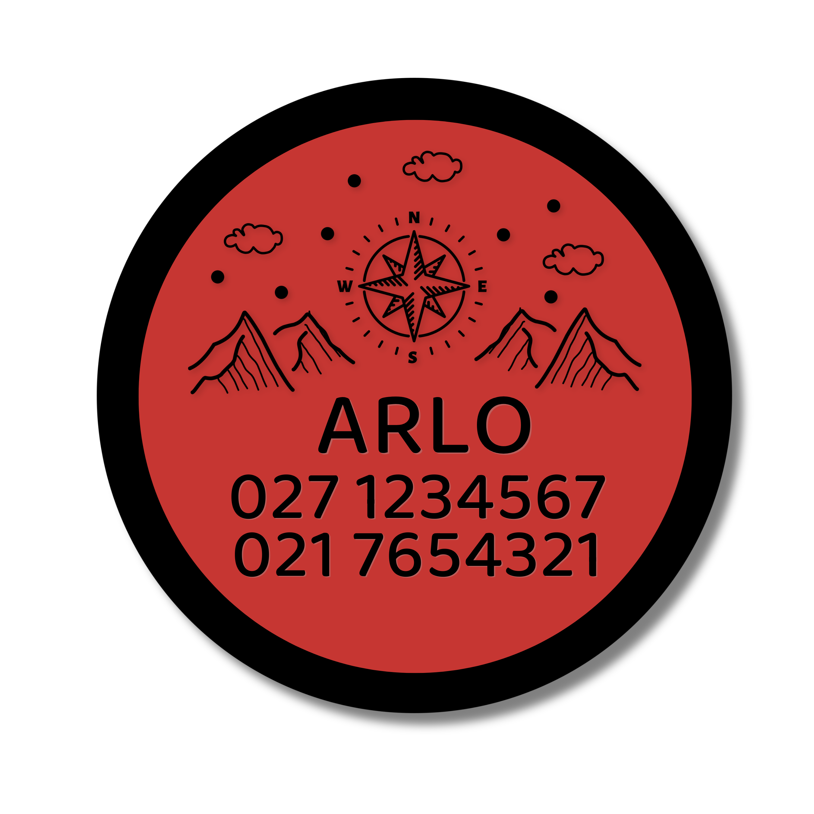 Slide-On Dog ID Tag - Arlo