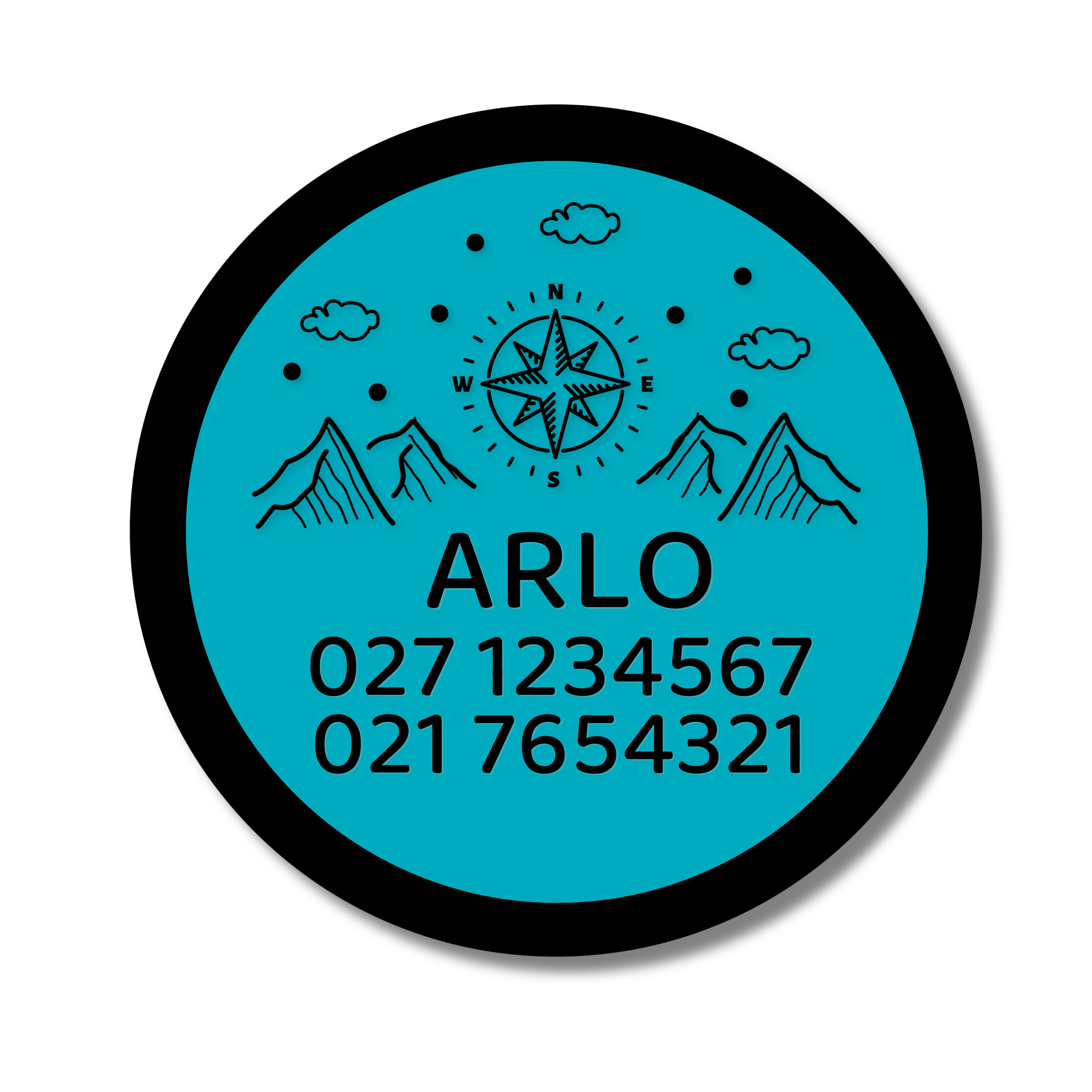 Slide-On Dog ID Tag - Arlo